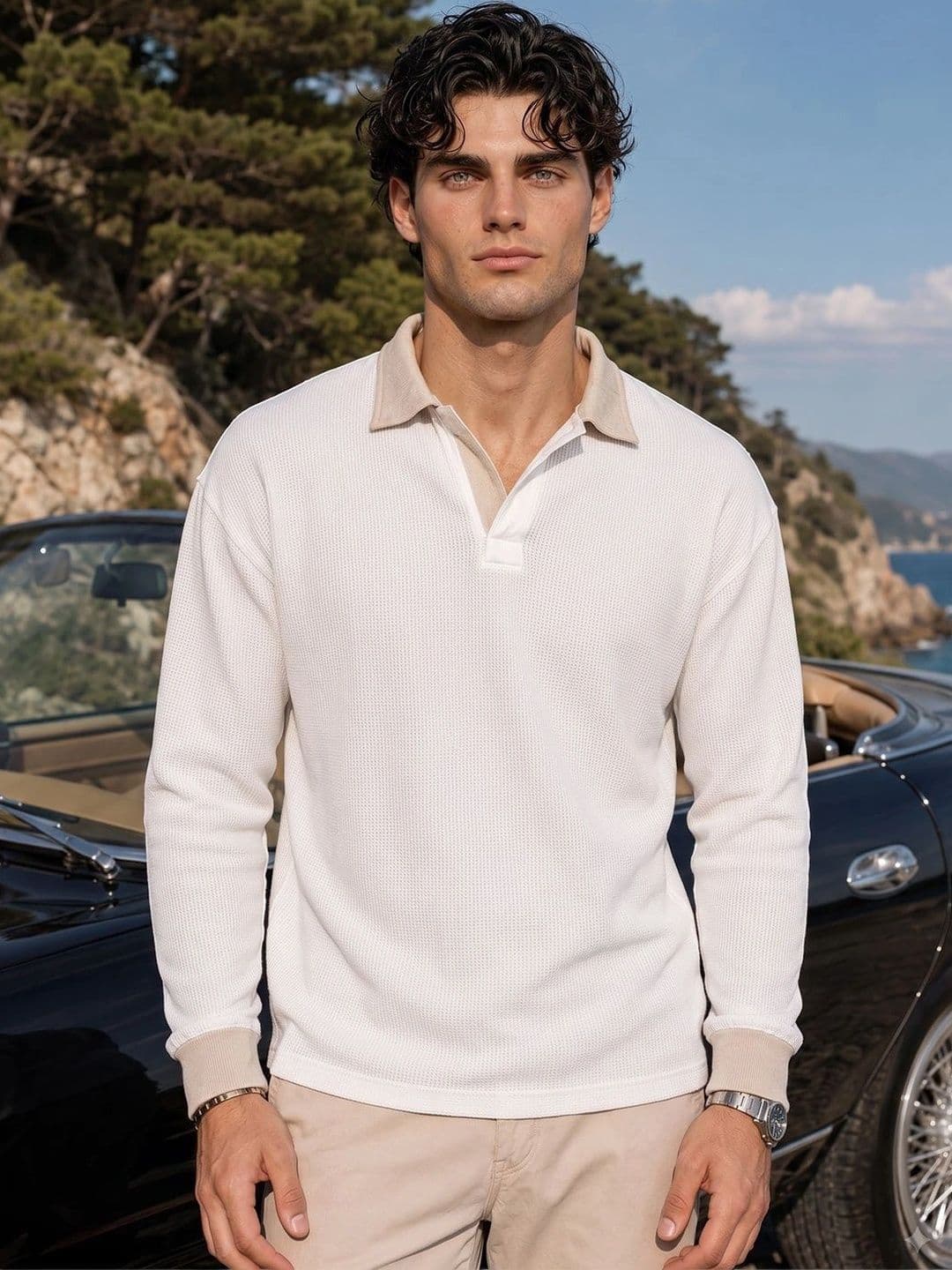 Trudam Men Polo Collar T-shirt - view 1