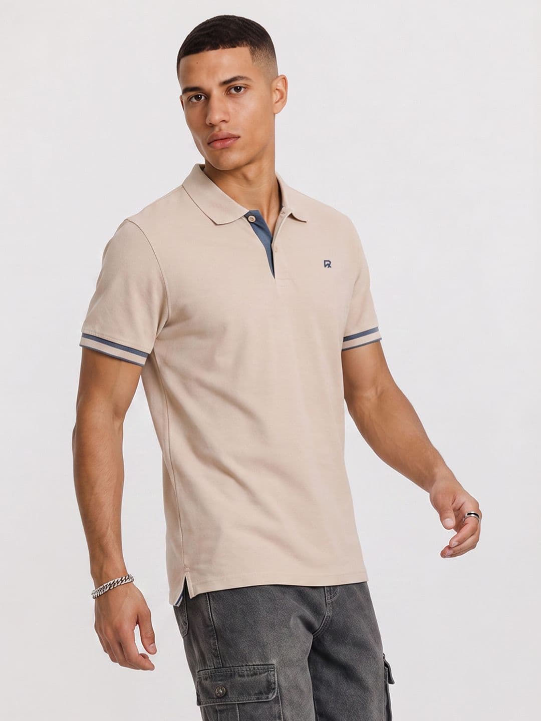 The Roadster Life Co. Polo Collar Pure Cotton T-shirt - view 1
