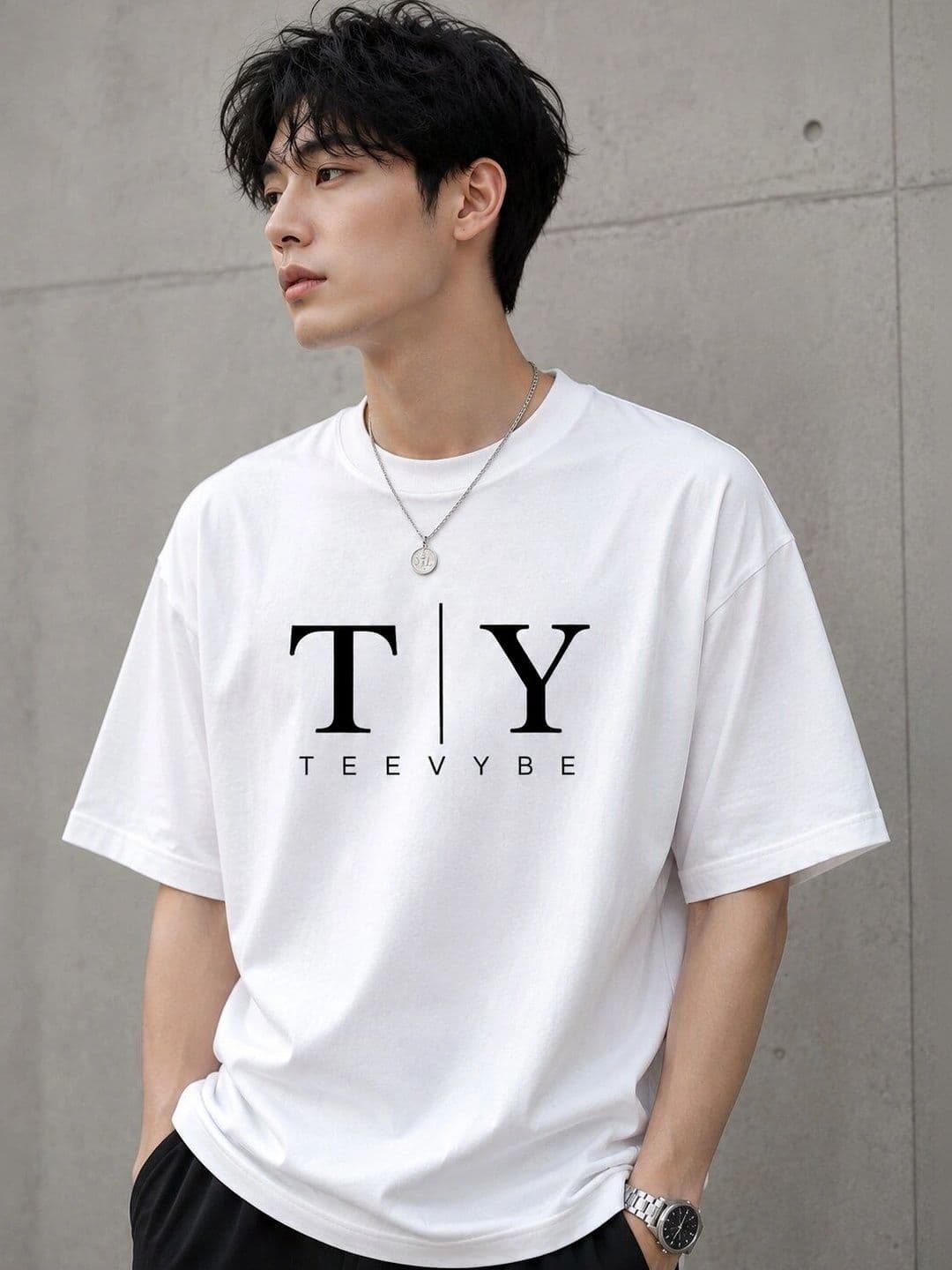 TeeVybe Men Typography Printed T-shirt - view 1