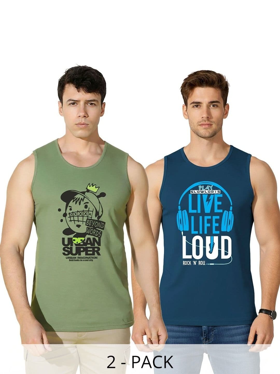 SLOWLORIS Men 2 Printed T-shirt - view 1