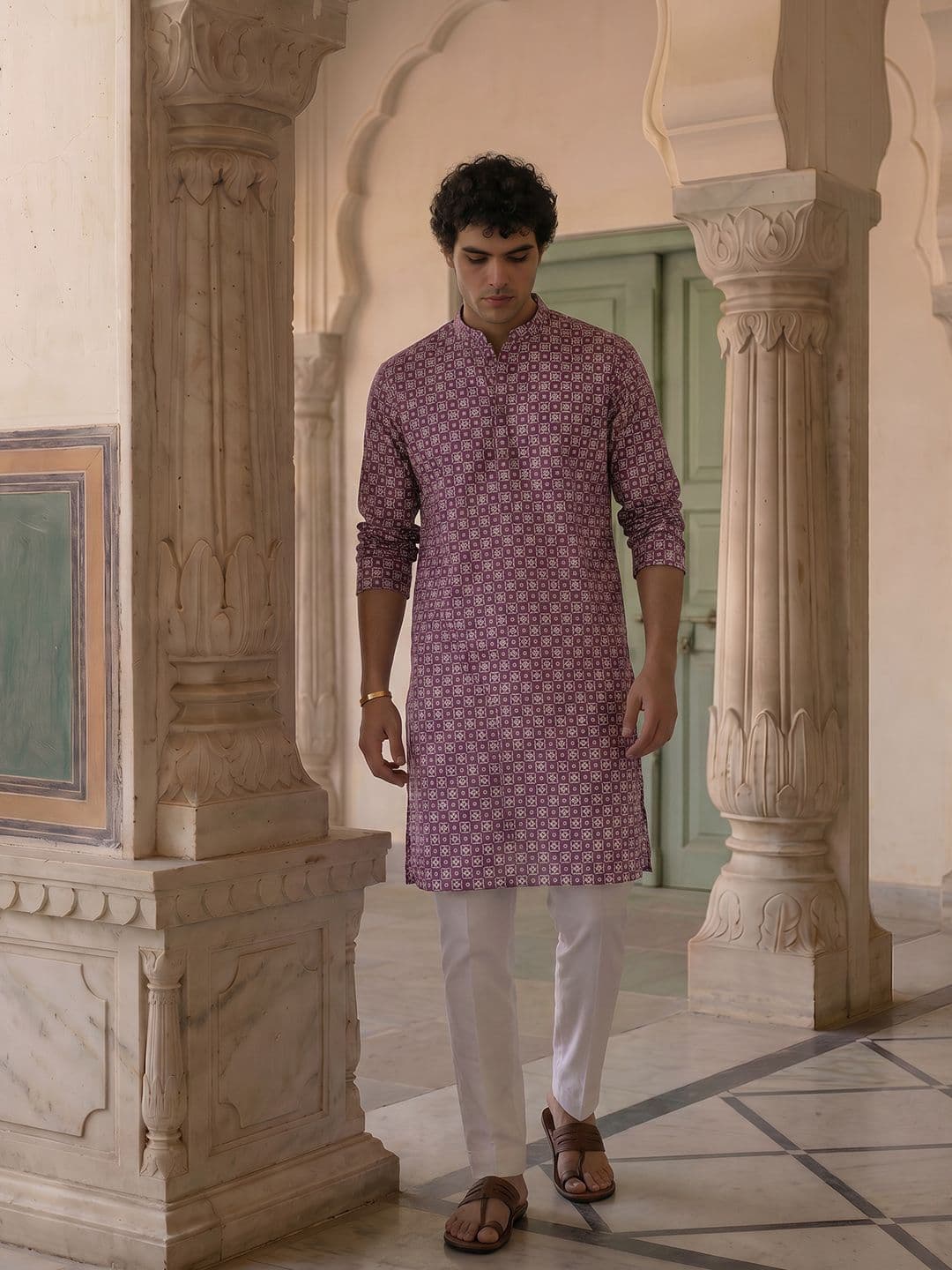 Anouk Geometric Printed Kurta - view 1