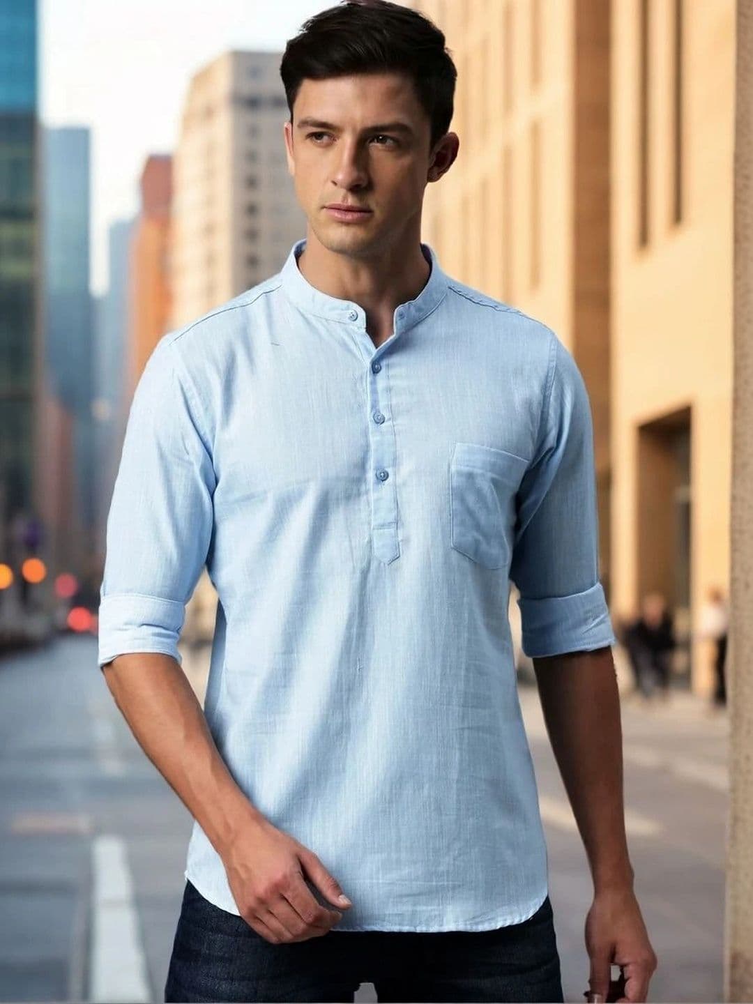 Kryptic Men Printed Kurta - view 1