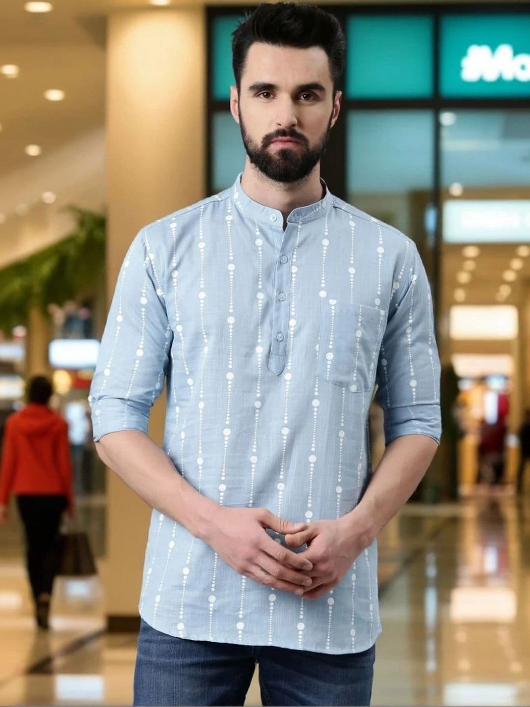 Kryptic Men Printed Kurta - view 1