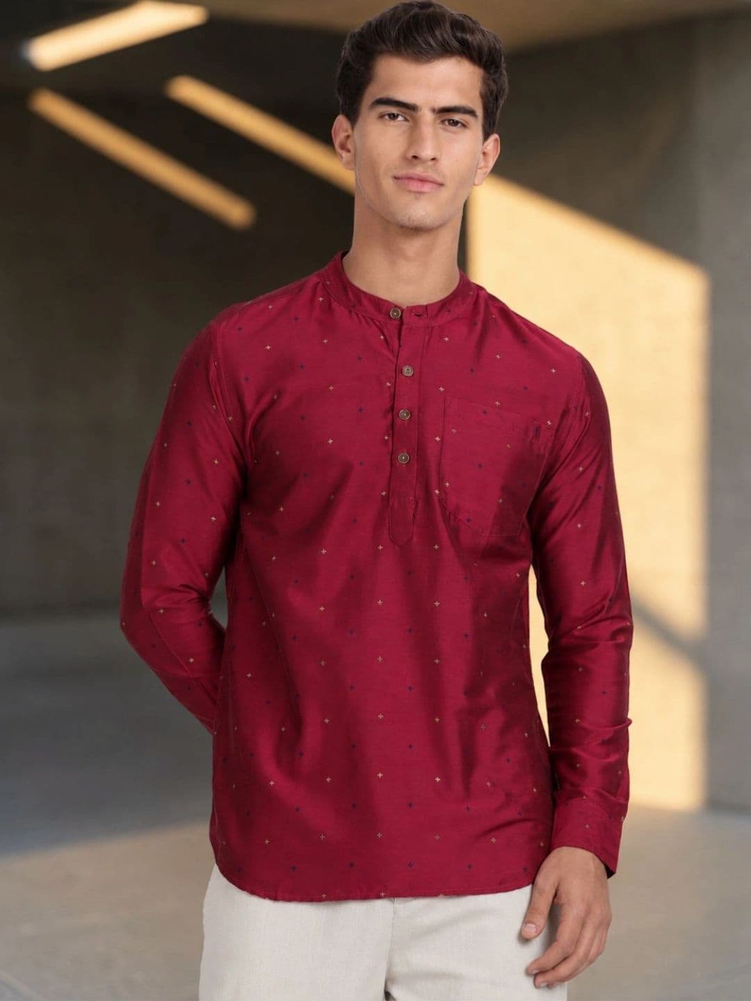 Kryptic Men Printed Kurta - view 1