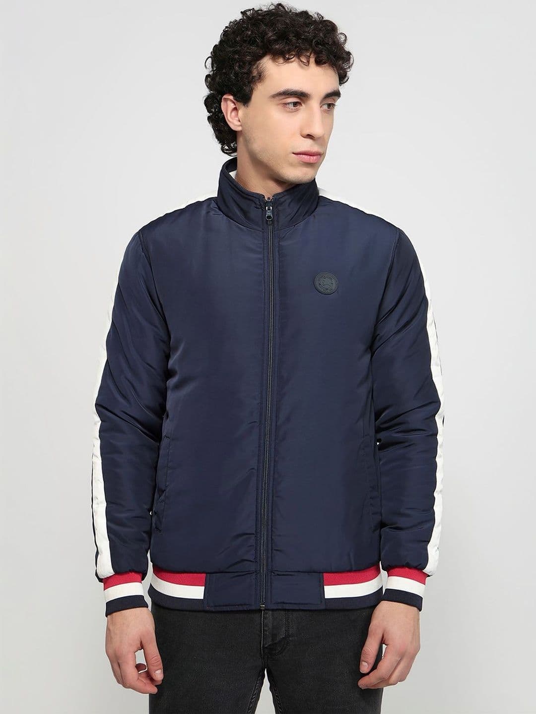 Parx Men Colourblocked Bomber Jacket - view 1