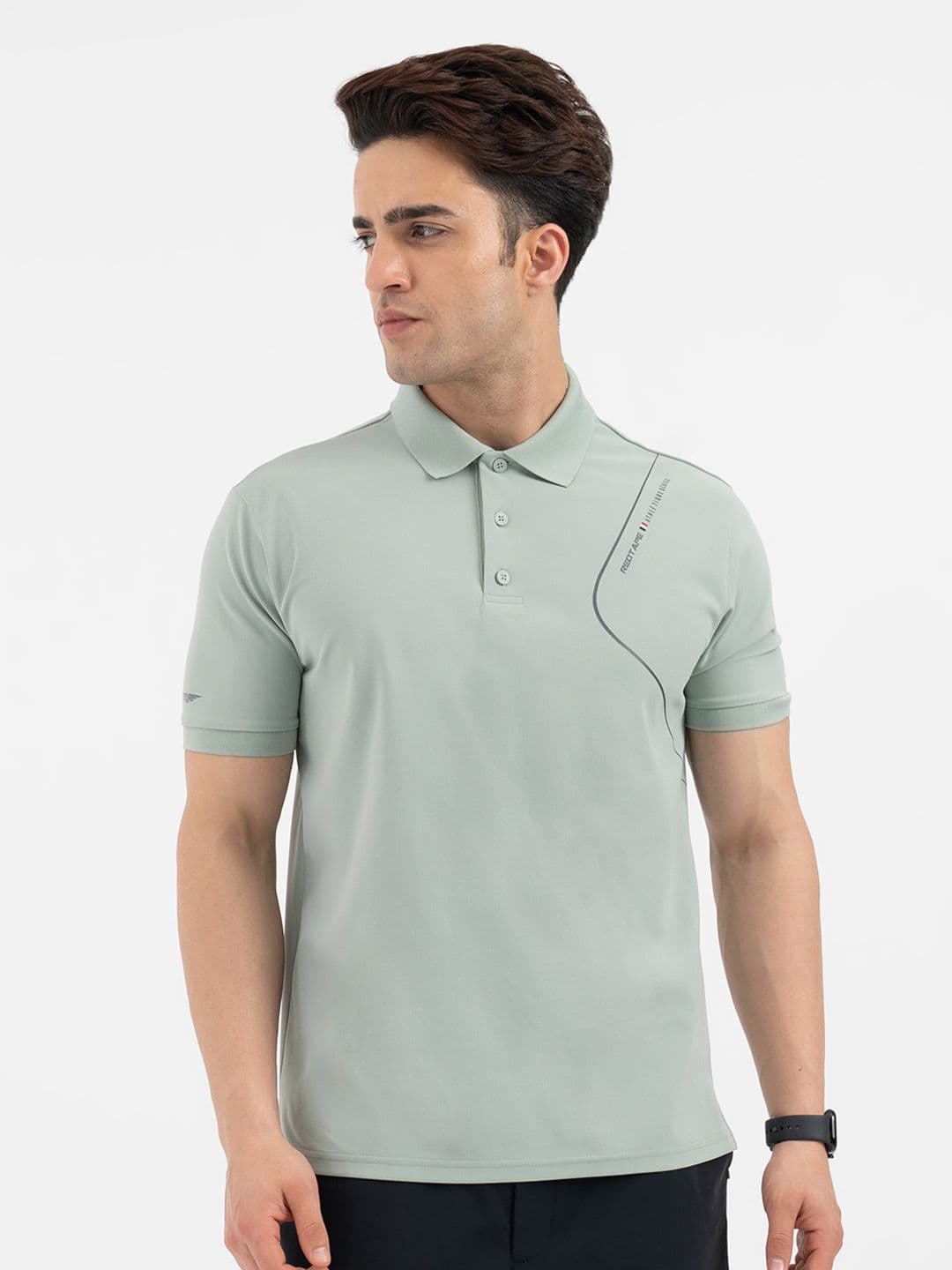 Red Tape Men Typography Printed Polo Collar T-shirt - view 1