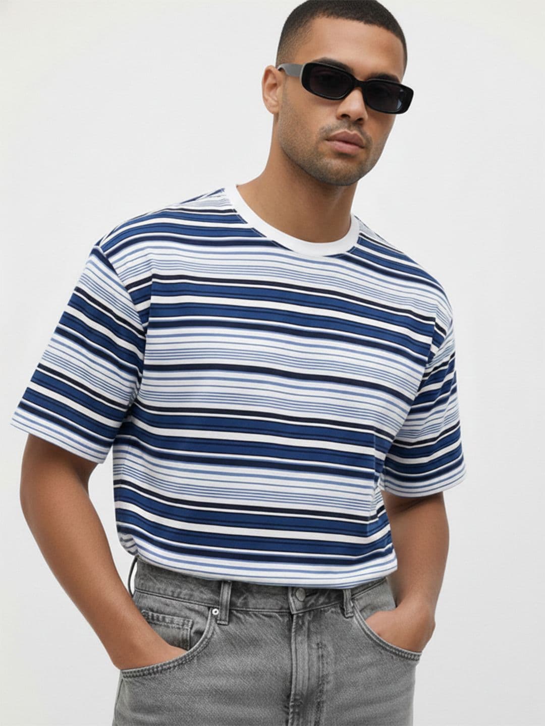 The Roadster Life Co. Striped Relaxed Fit T-shirt - view 1