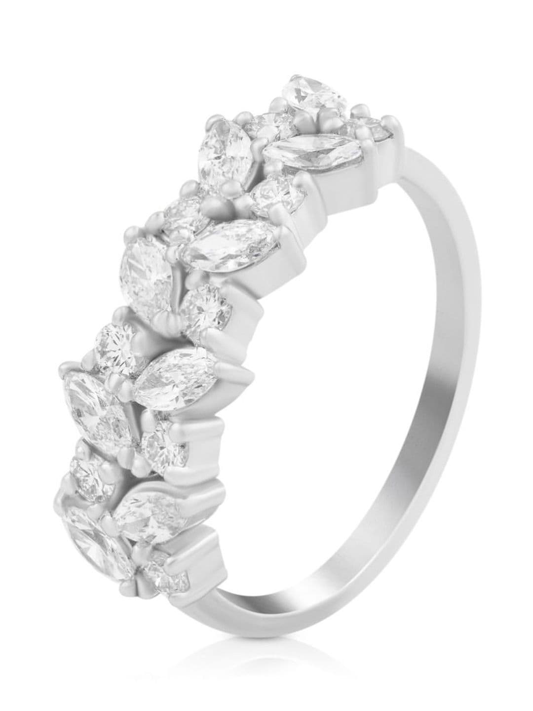 DAZZLING CONCEPTS 925 Sterling Silver Wildflower Vine Ring - view 1