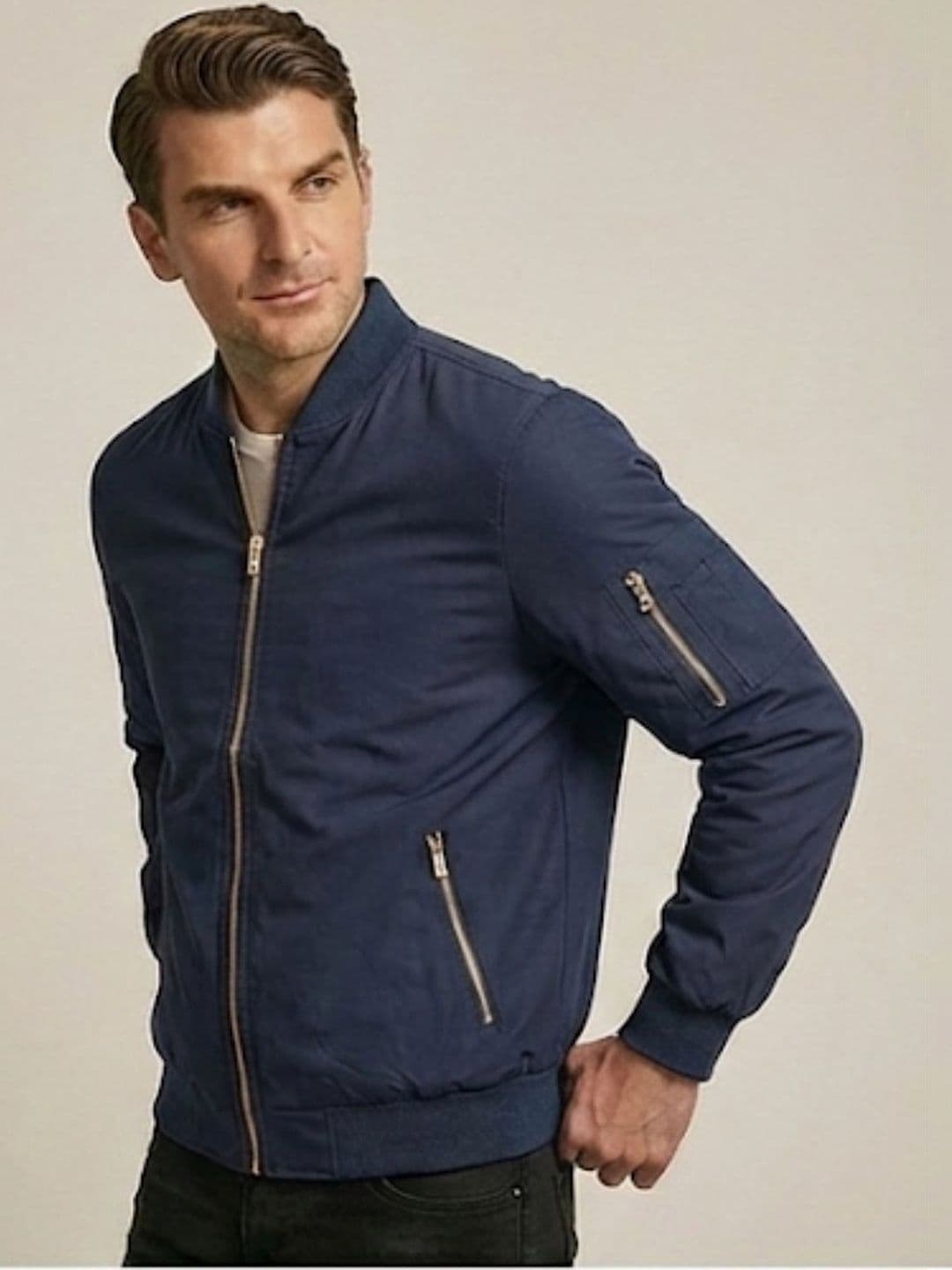 MIA FASHION Men Lightweight Bomber Jacket - view 1