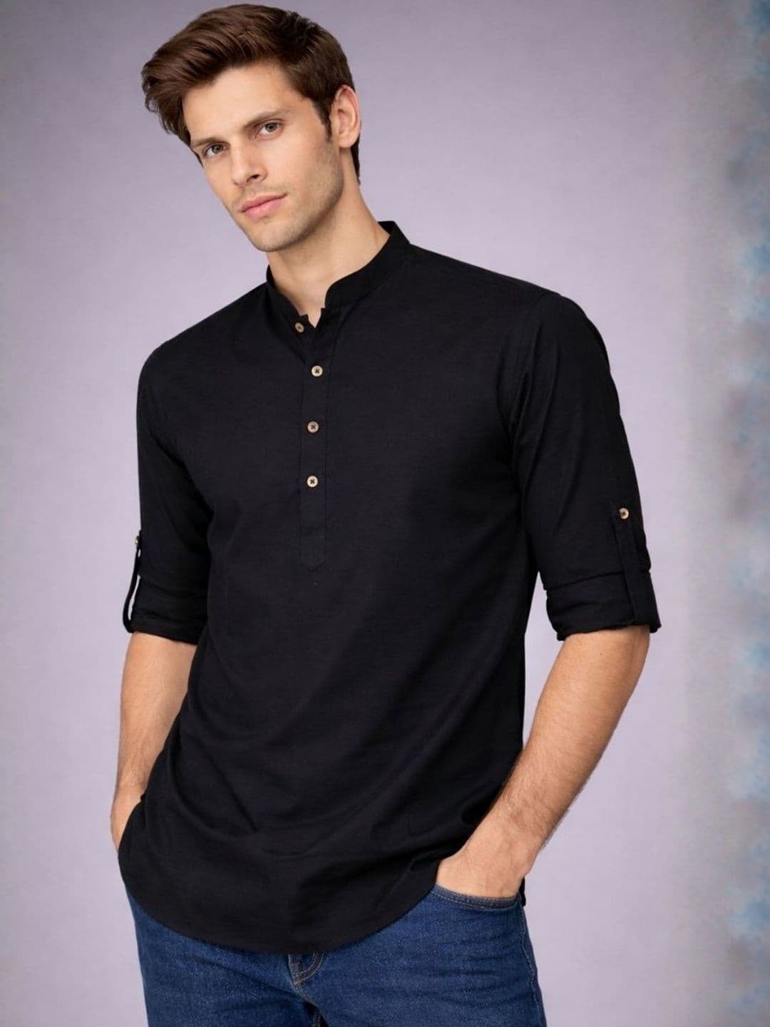 See Designs Men Thread Work Kurta - view 1