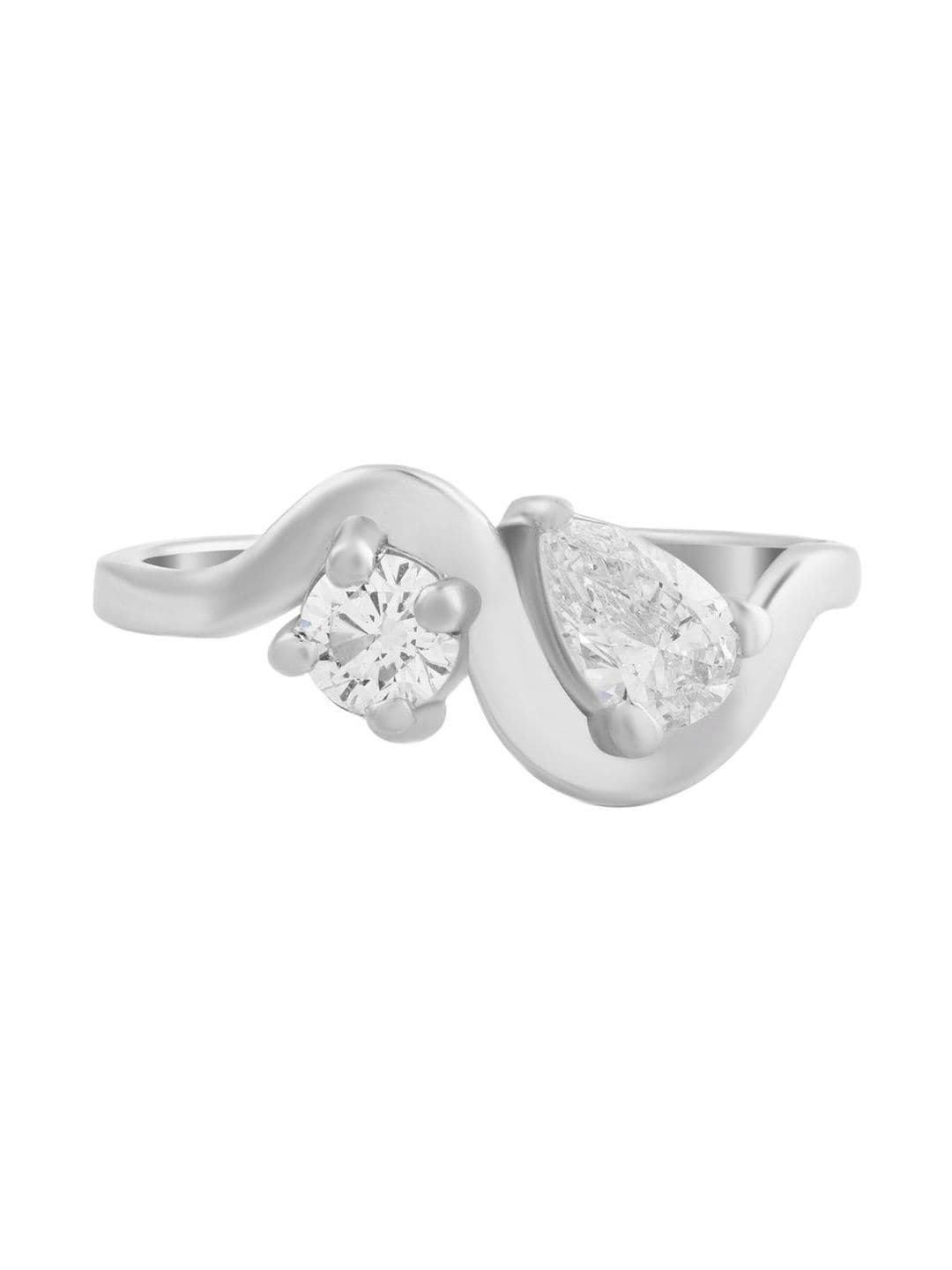 DAZZLING CONCEPTS 925 Sterling Silver Luna & Sol Ring - view 1