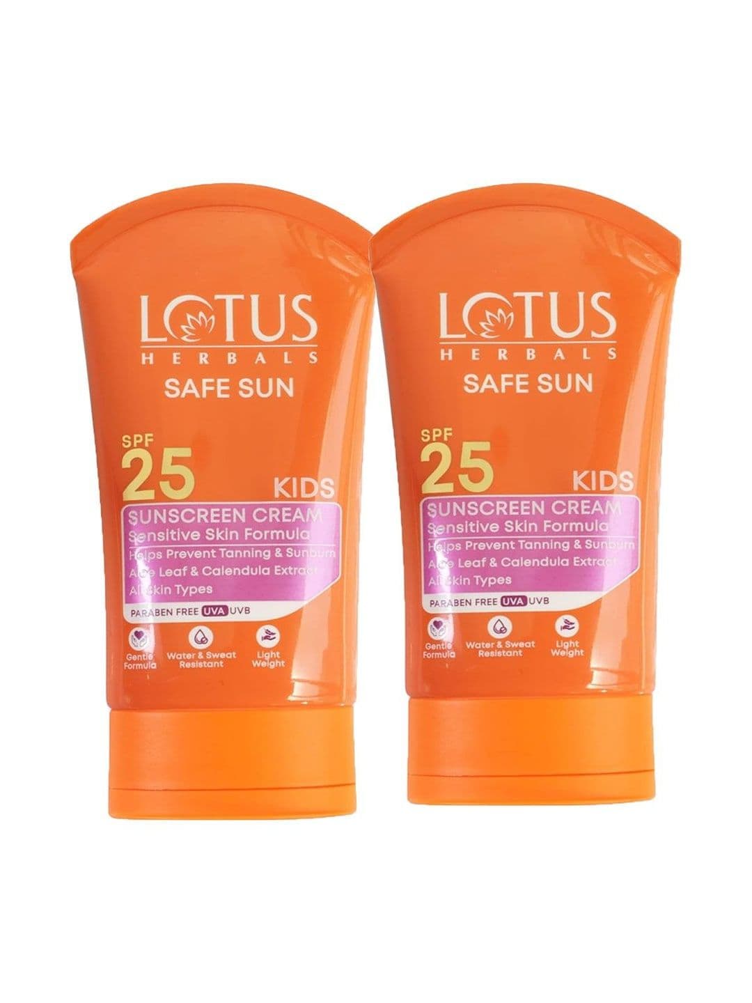 Lotus Herbals Set Of 2 Safe Sun Kids Sunscreen SPF 25 - 50 g Each - view 1