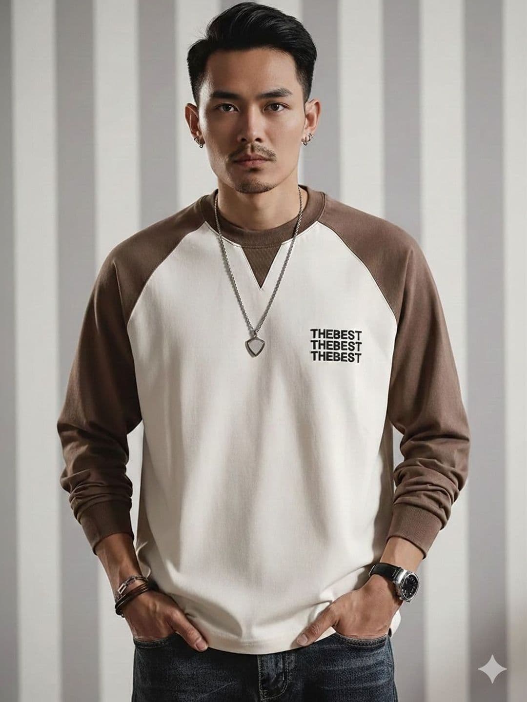 R.Code by The Roadster Life Co. Men Typography Colourblocked T-shirt - view 1