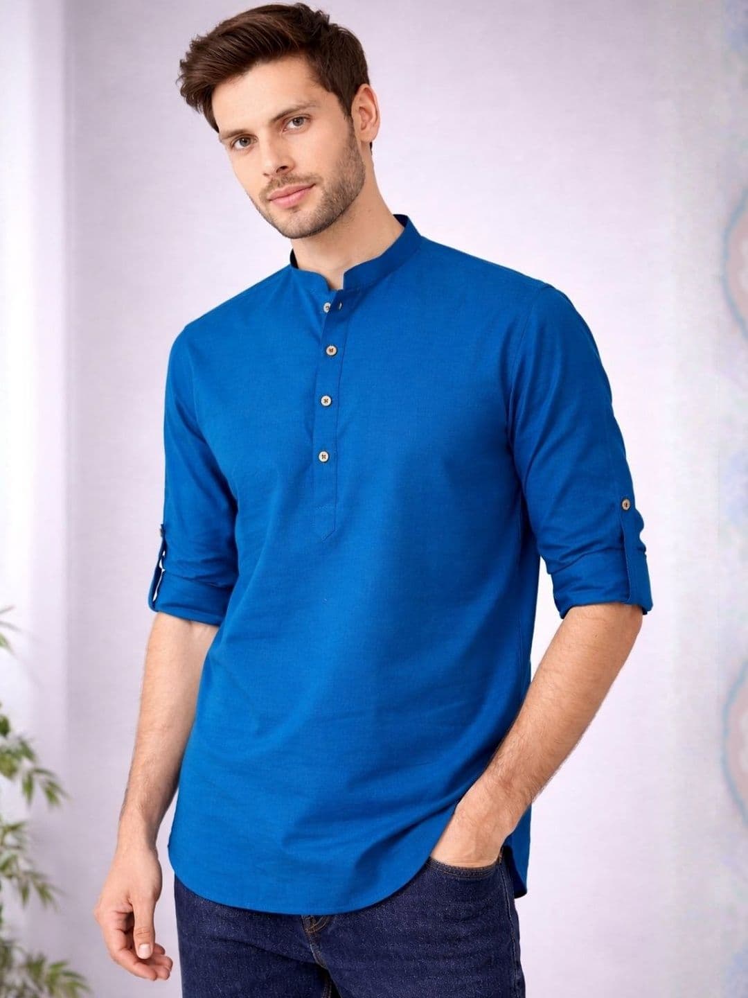 See Designs Men Thread Work Kurta - view 1