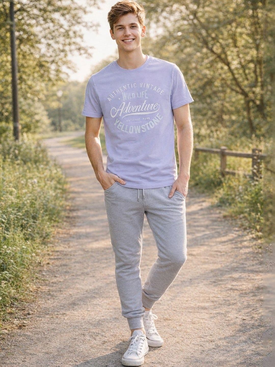 The Roadster Lifestyle Co Printed Round Neck Tshirt - view 1