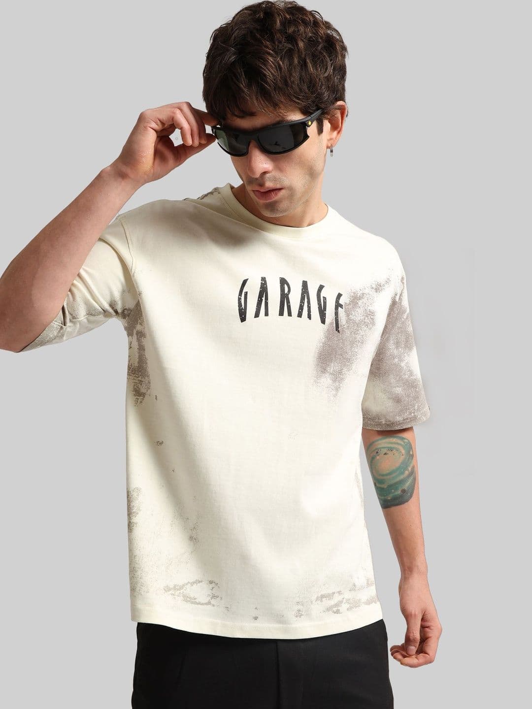Maniac Men Typography Dyed T-shirt - view 1