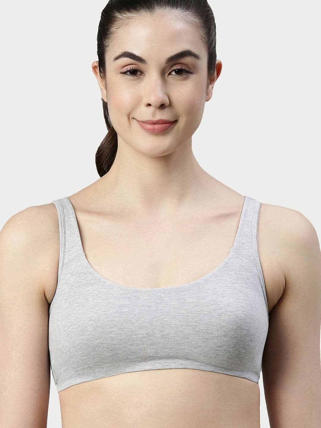 Enamor Non-Padded Wirefree & High Coverage Low Impact Sports Bra Sb06 - view 1
