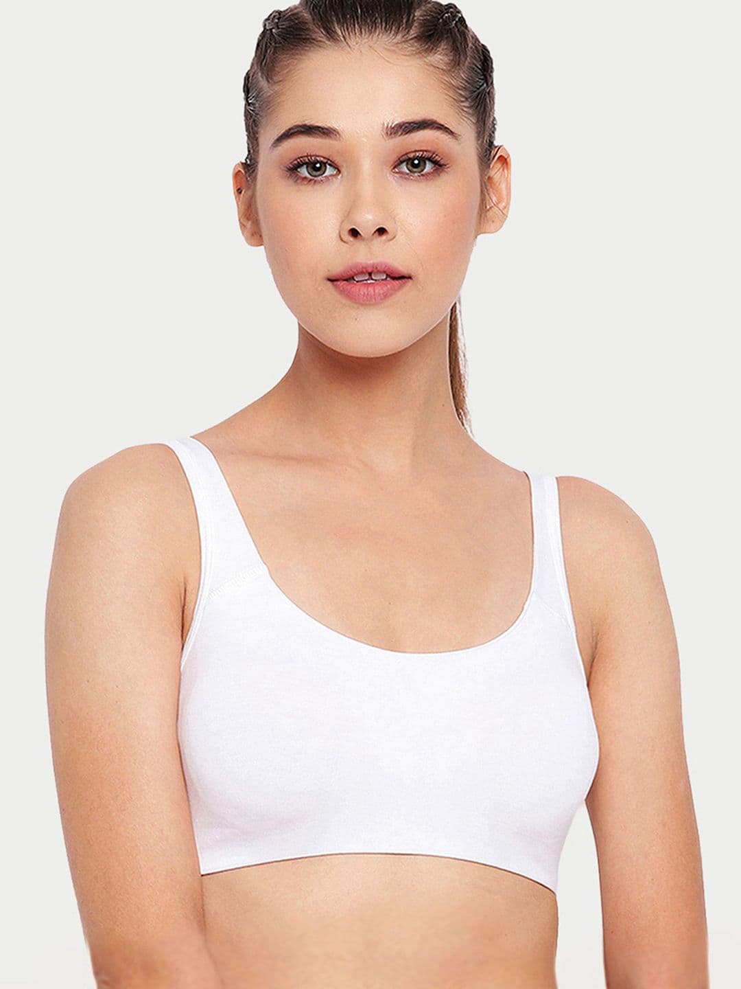 Enamor Non-Padded Wirefree & High Coverage Low Impact Sports Bra Sb06 - view 1
