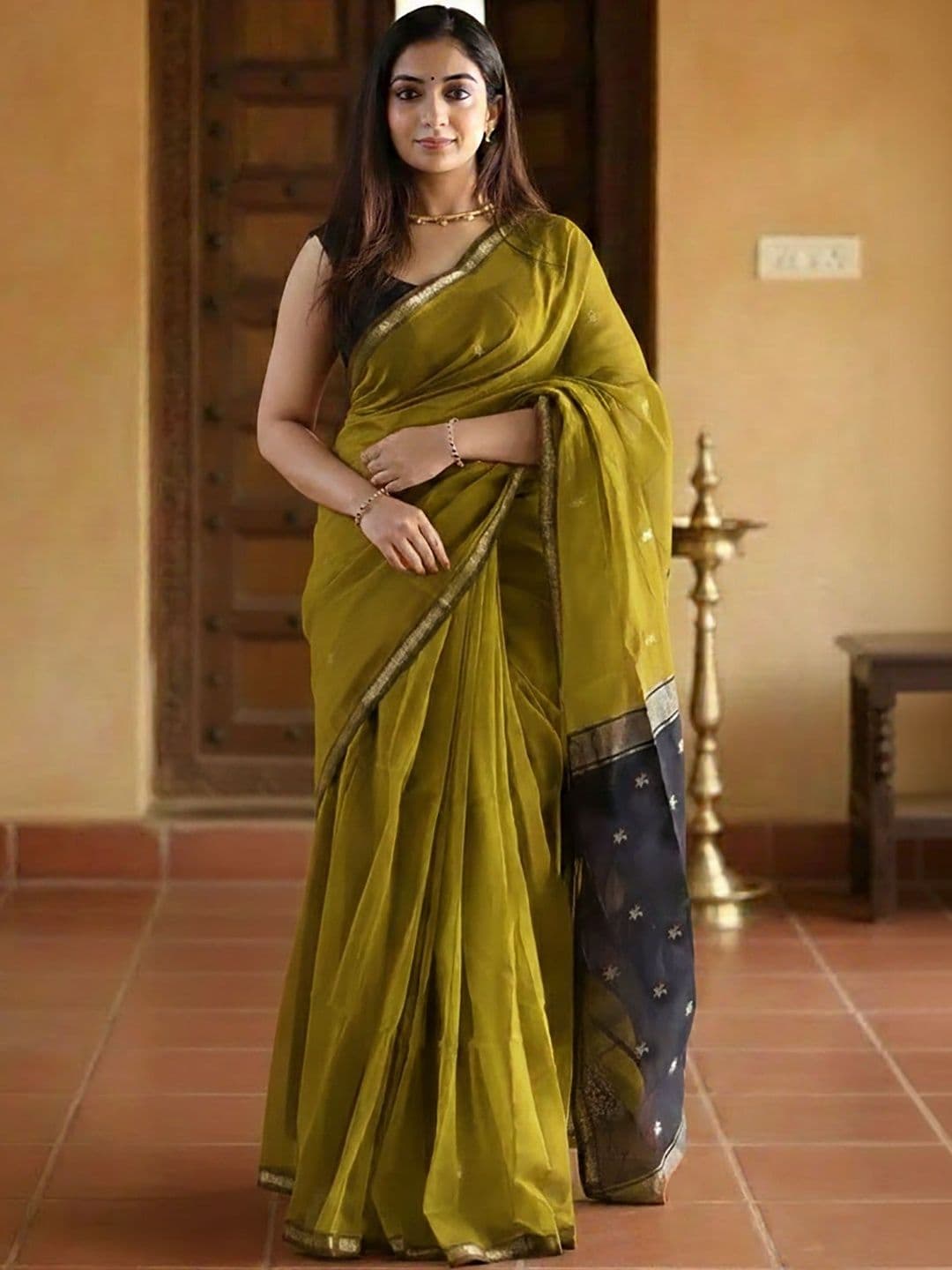 KALINI Woven Design Kanjeevaram Saree - view 1