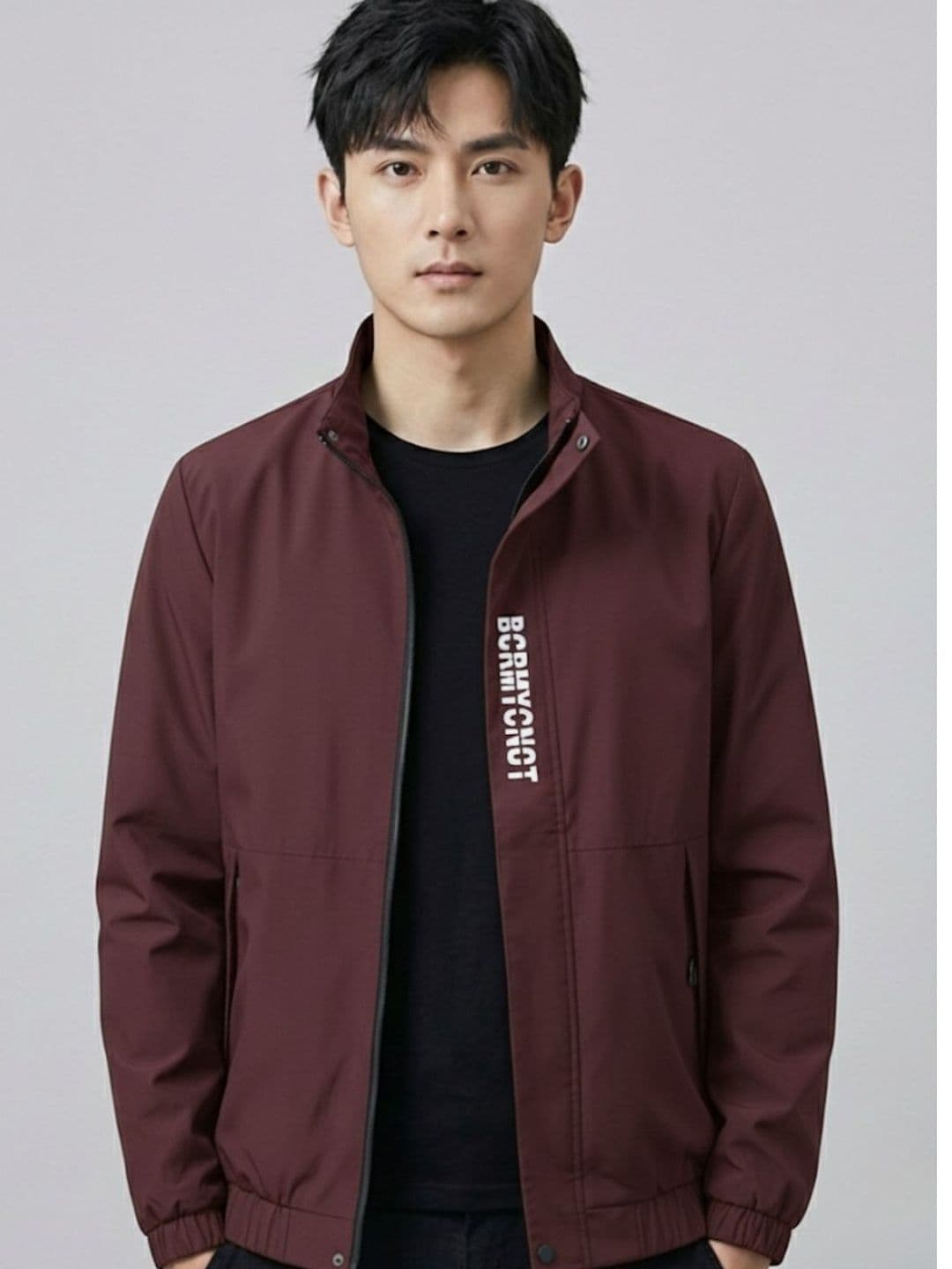 MIA FASHION Men Typography Lightweight Bomber Jacket - view 1