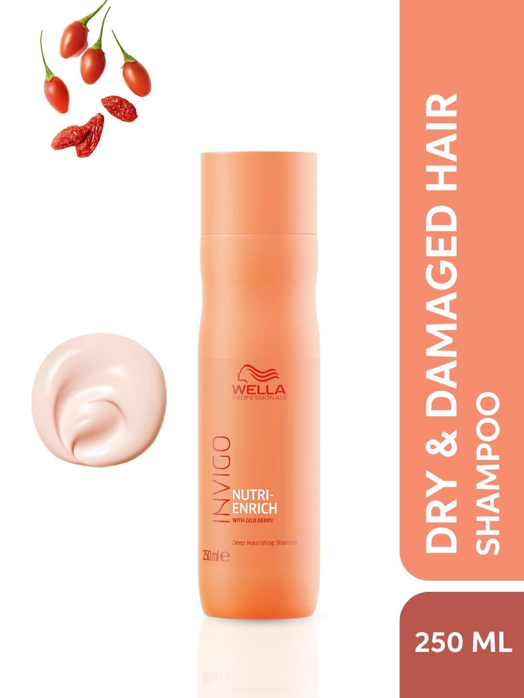WELLA PROFESSIONALS Invigo Nutri Enrich Shampoo for Frizzy & Dry-Damaged Hair - 250ml - view 1