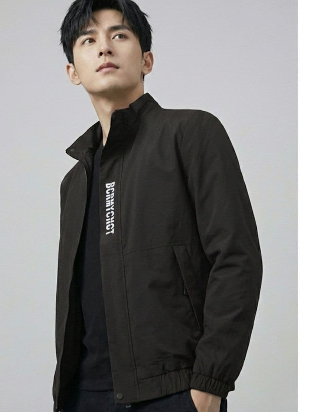 MIA FASHION Men Typography Lightweight Bomber Jacket - view 1