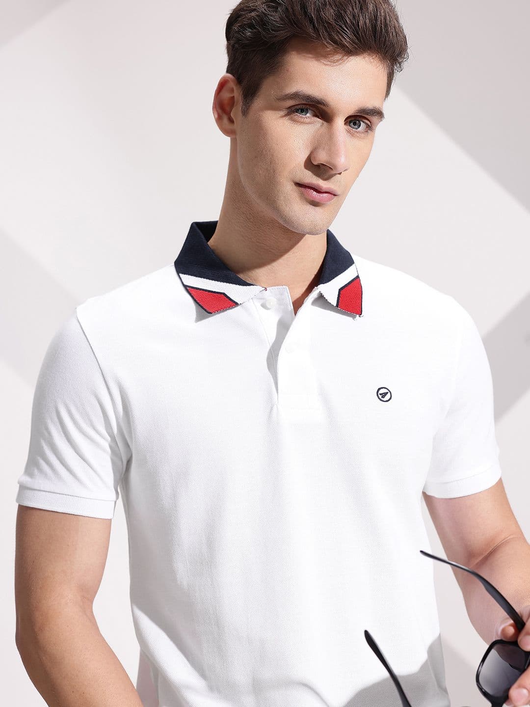 INVICTUS Polo Collar Pure Cotton T-shirt - view 1