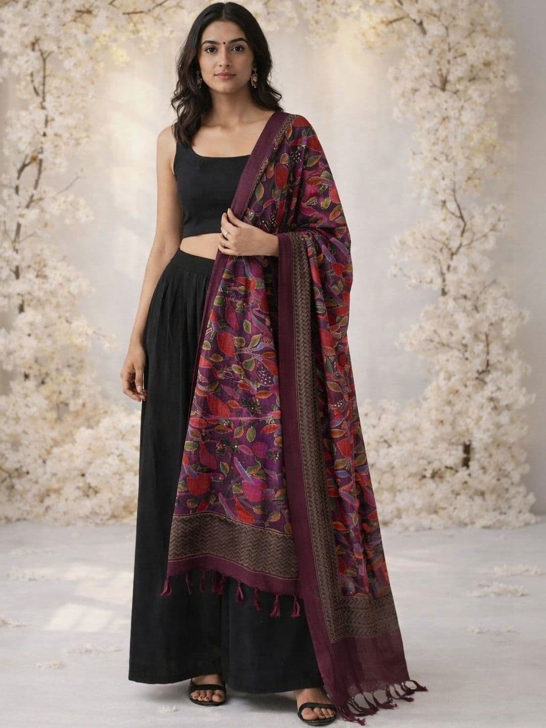HERE&NOW Printed Dupatta - view 1