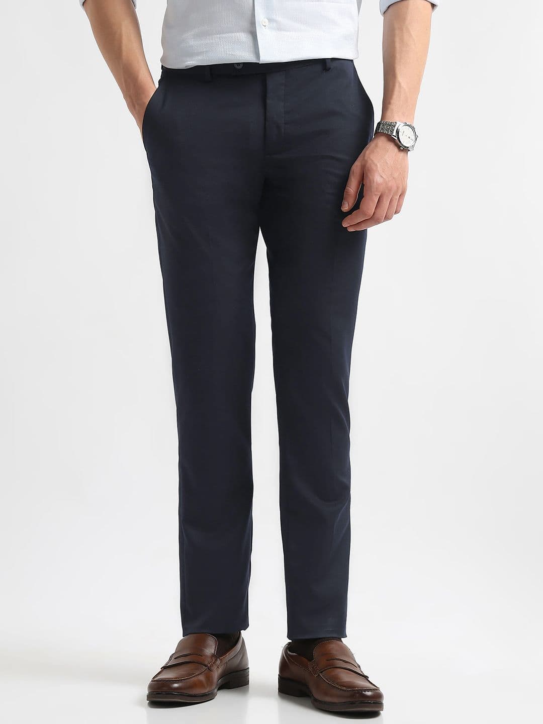 Arrow Men Hudson Tailored Fit Formal Trousers - view 1