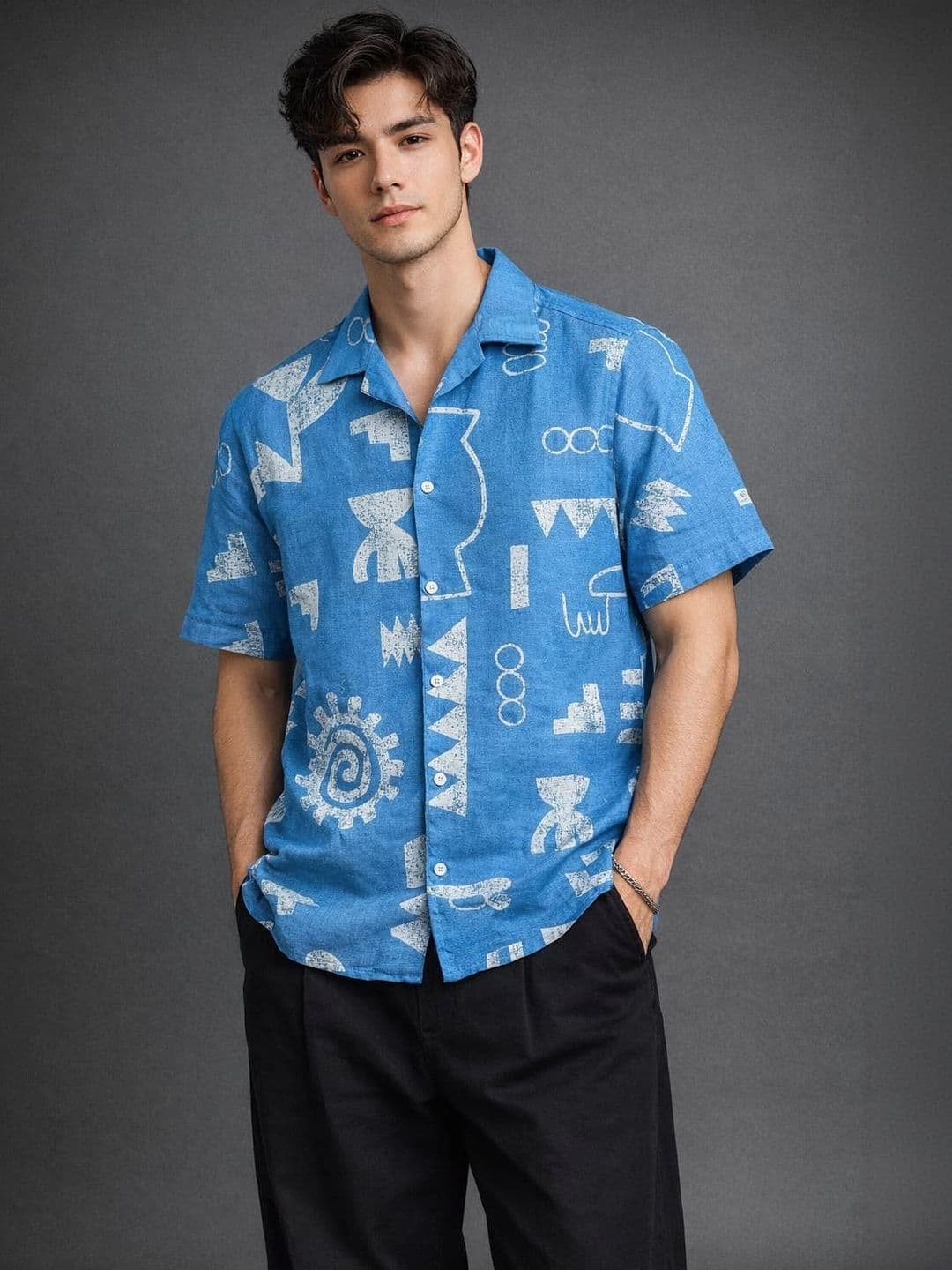 DYMORA Men Comfort Printed Casual Shirt - view 1