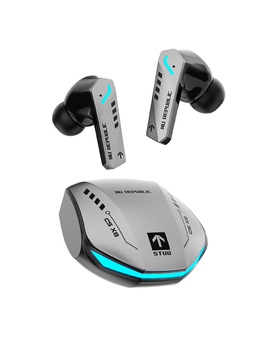 Nu Republic Cyberstud X8 TWS Wireless Earbuds Upto 56Hrs Playtime 40ms ENC Mics - view 1