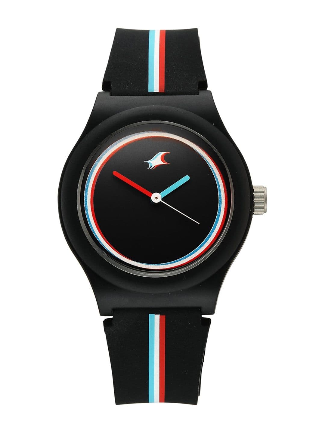 Fastrack Tees Girls Zine Black Dial Quartz Analog Watch - 38037PP24W - view 1