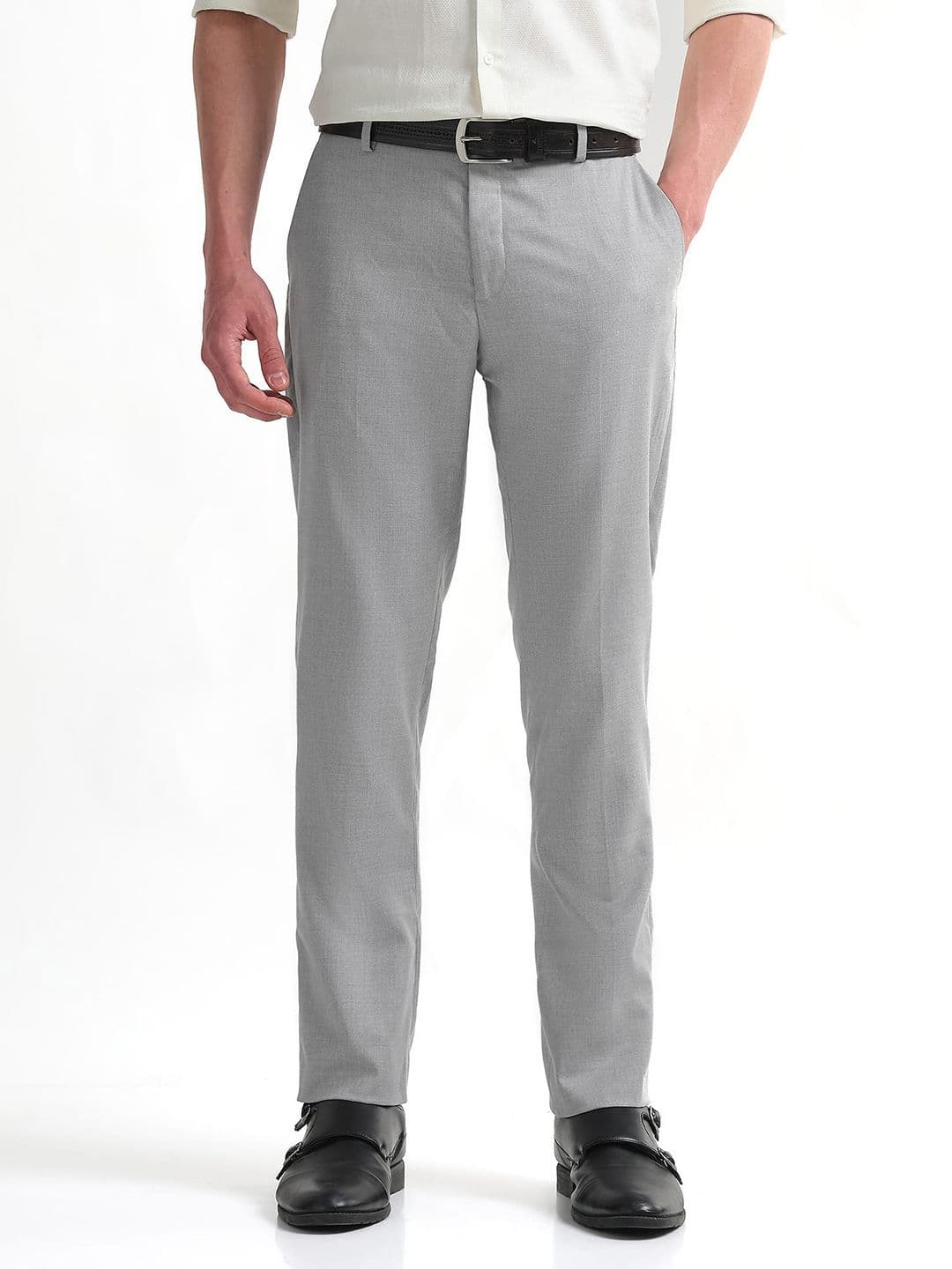 Arrow Men Hudson Tailored Fit Formal Trousers - view 1