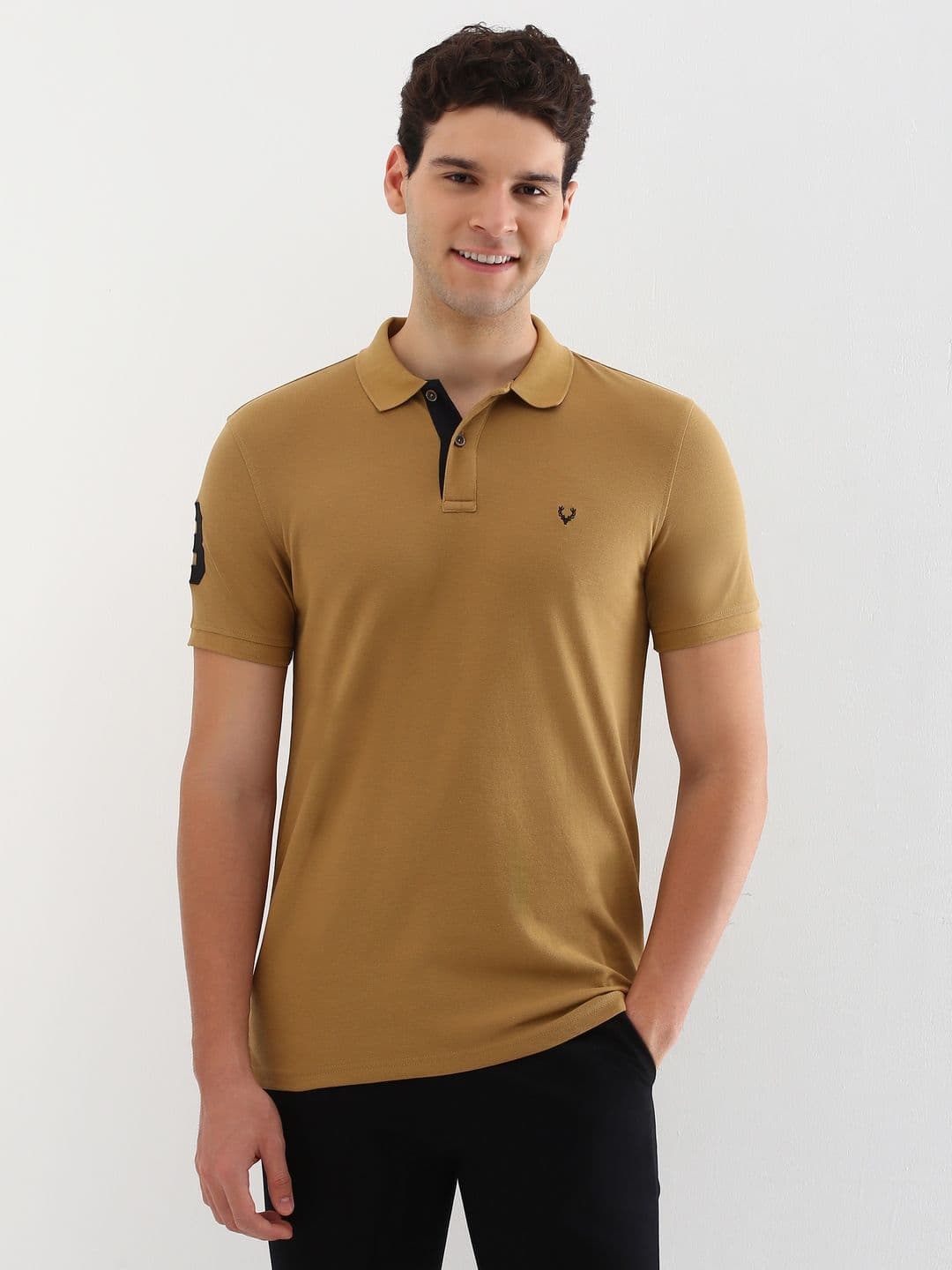 Allen Solly Regular-Fit Brand Logo T-shirt - view 1