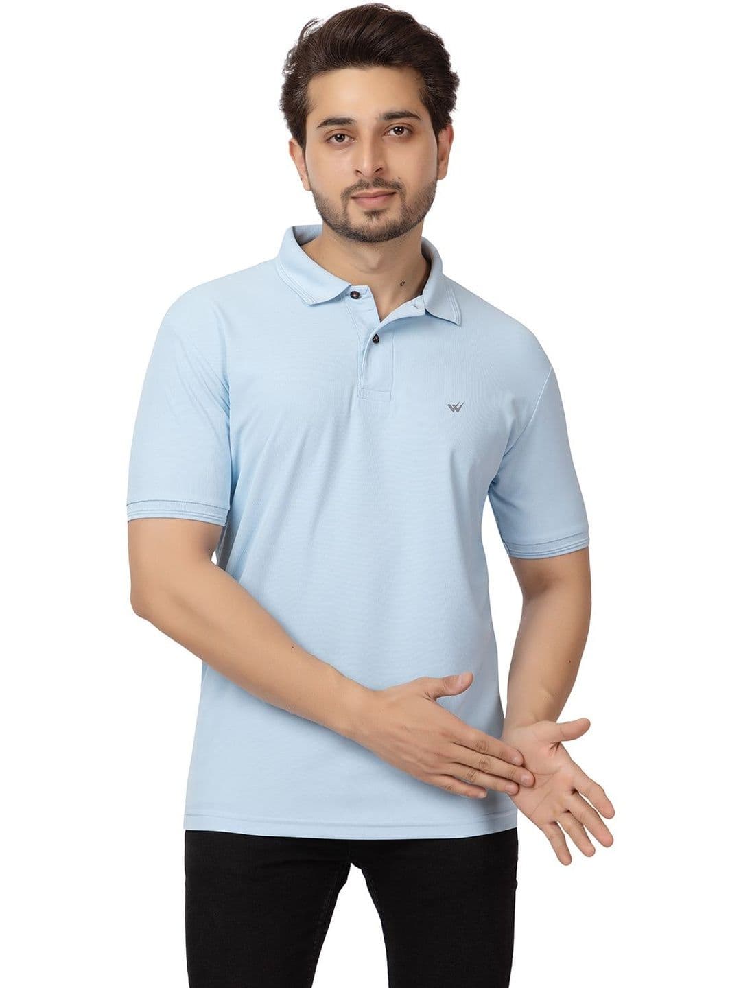 WILD COPS Men Brand Logo Polo Collar T-shirt - view 1
