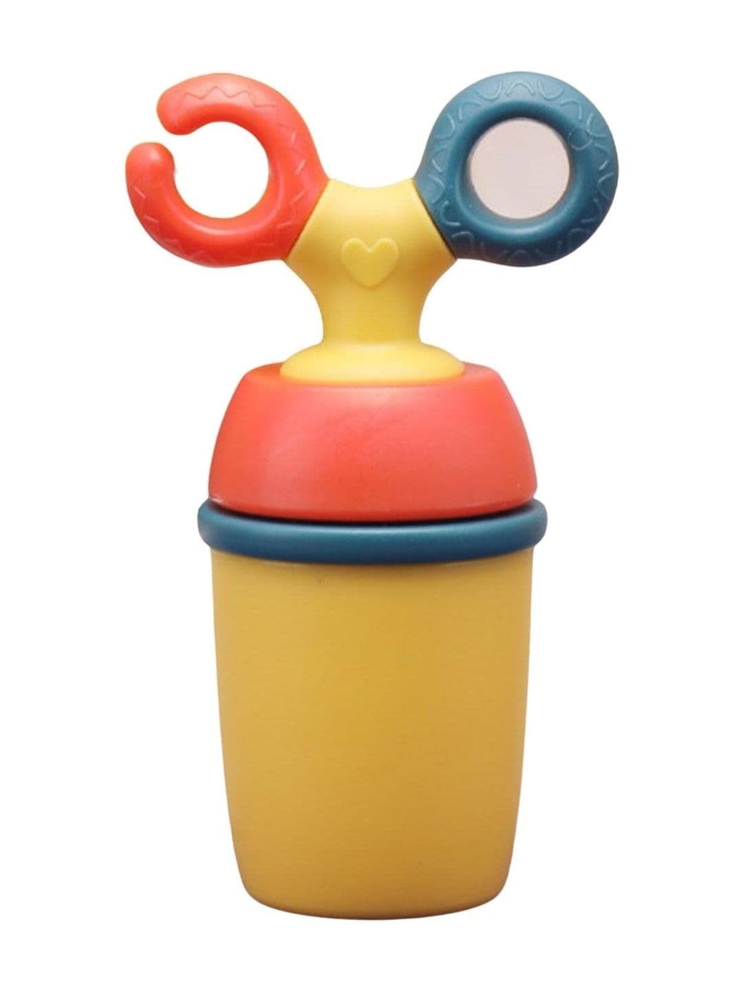 Adore Twig White Yellow & Blue BPA-Free Fruit Nibbler With Safety Head - view 1