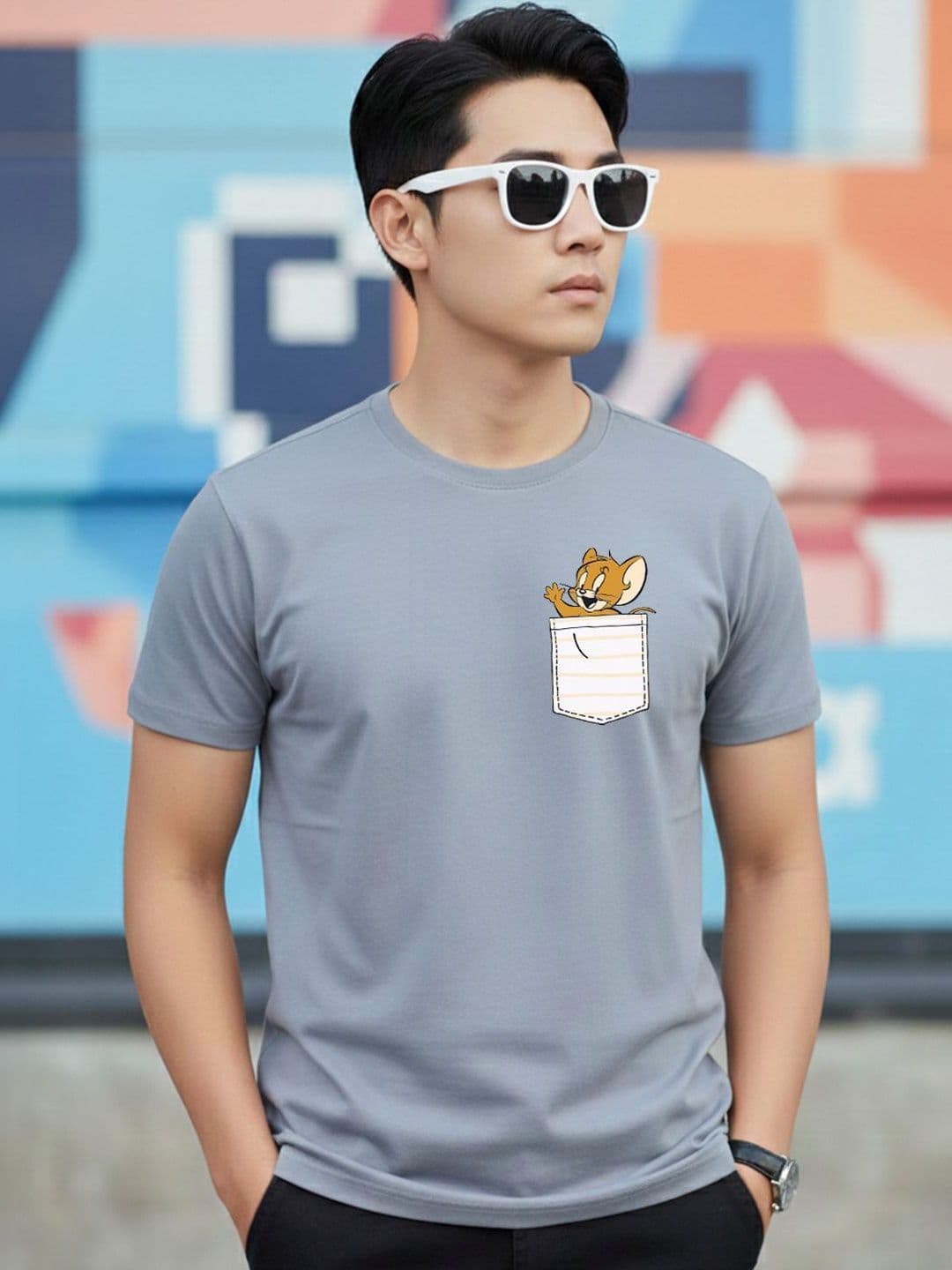 Greylongg Men Printed Pockets T-shirt - view 1