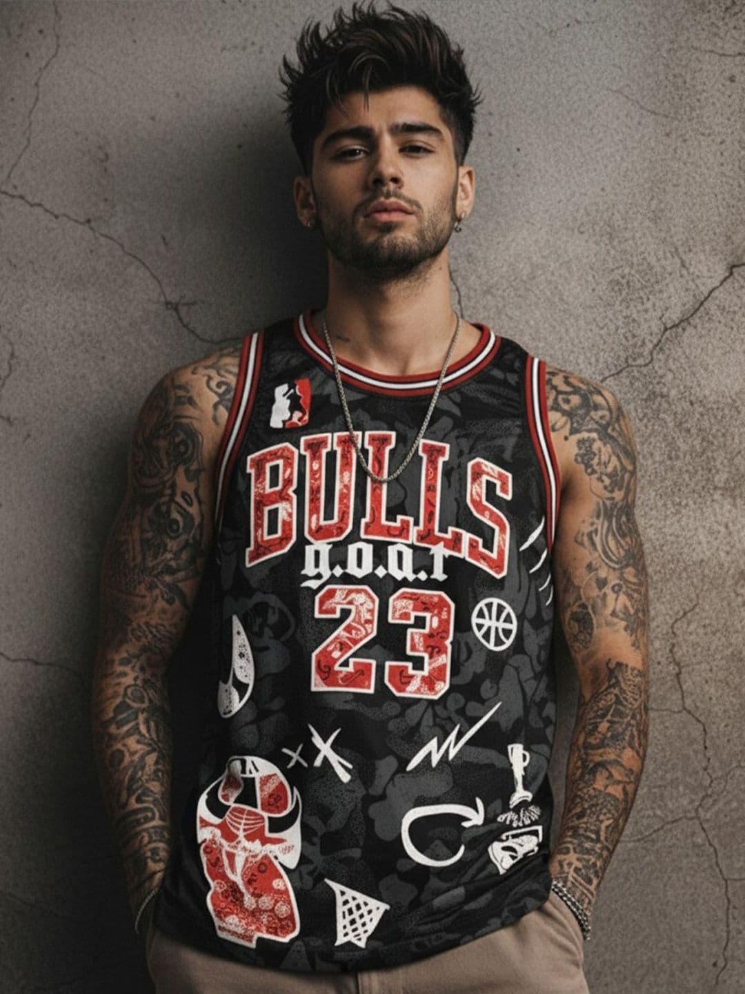 Force Men Chicago Bulls Michael Jordan Printed T-shirt - view 1