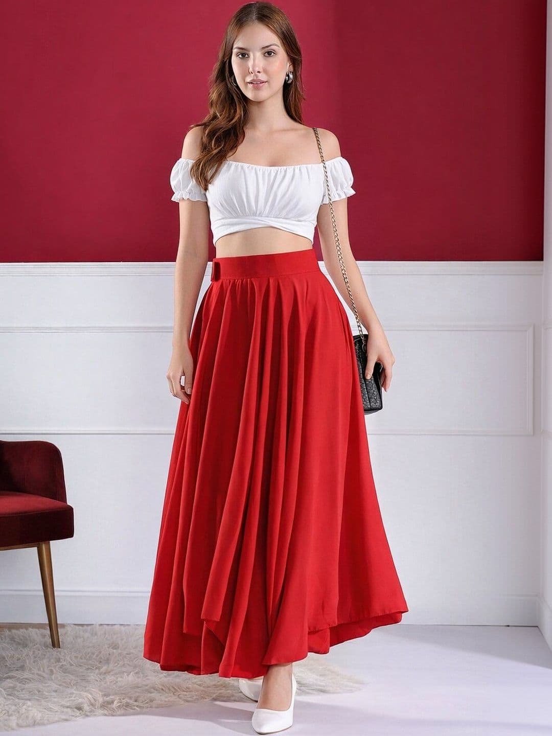 Kahara Solid Top with Skirt - view 1