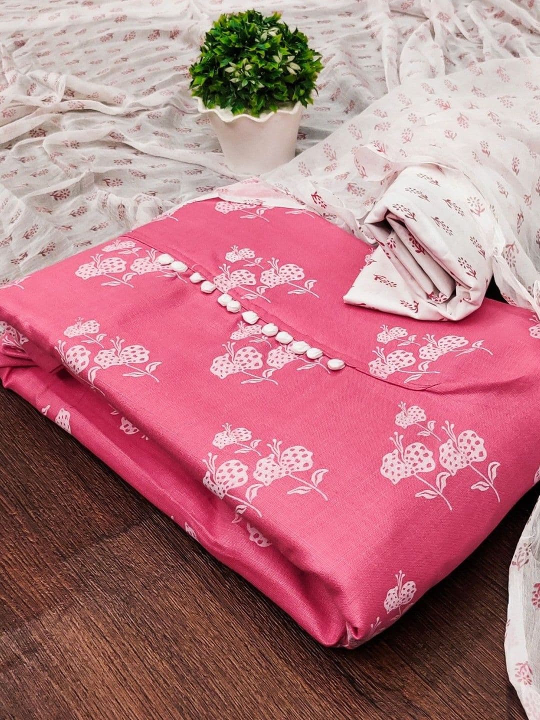 Dhaaga Ghar Printed Unstitched Dress Material - view 1
