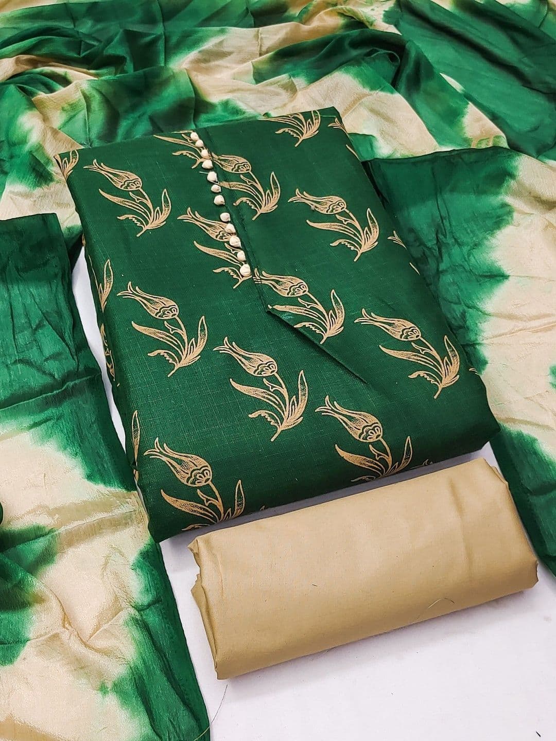 Dhaaga Ghar Printed Unstitched Dress Material - view 1