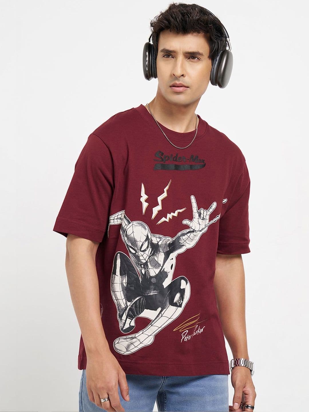 SF JEANS by Pantaloons Men Printed T-shirt - view 1