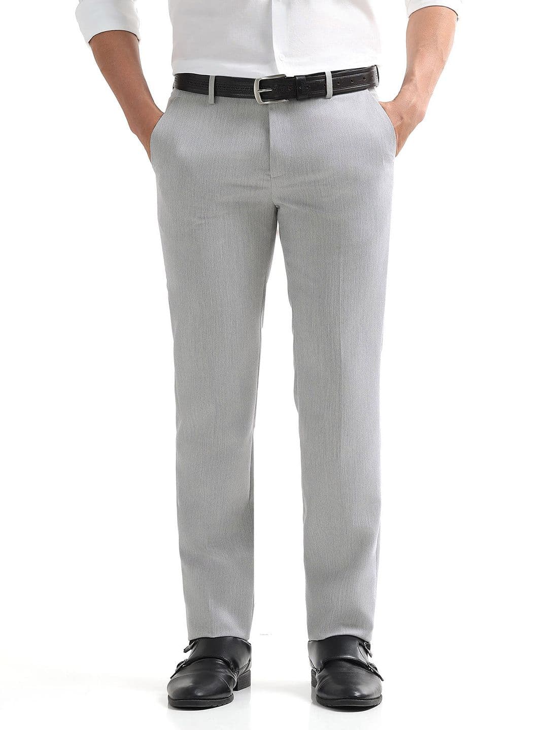 Arrow Men Hudson Tailored Fit Formal Trousers - view 1