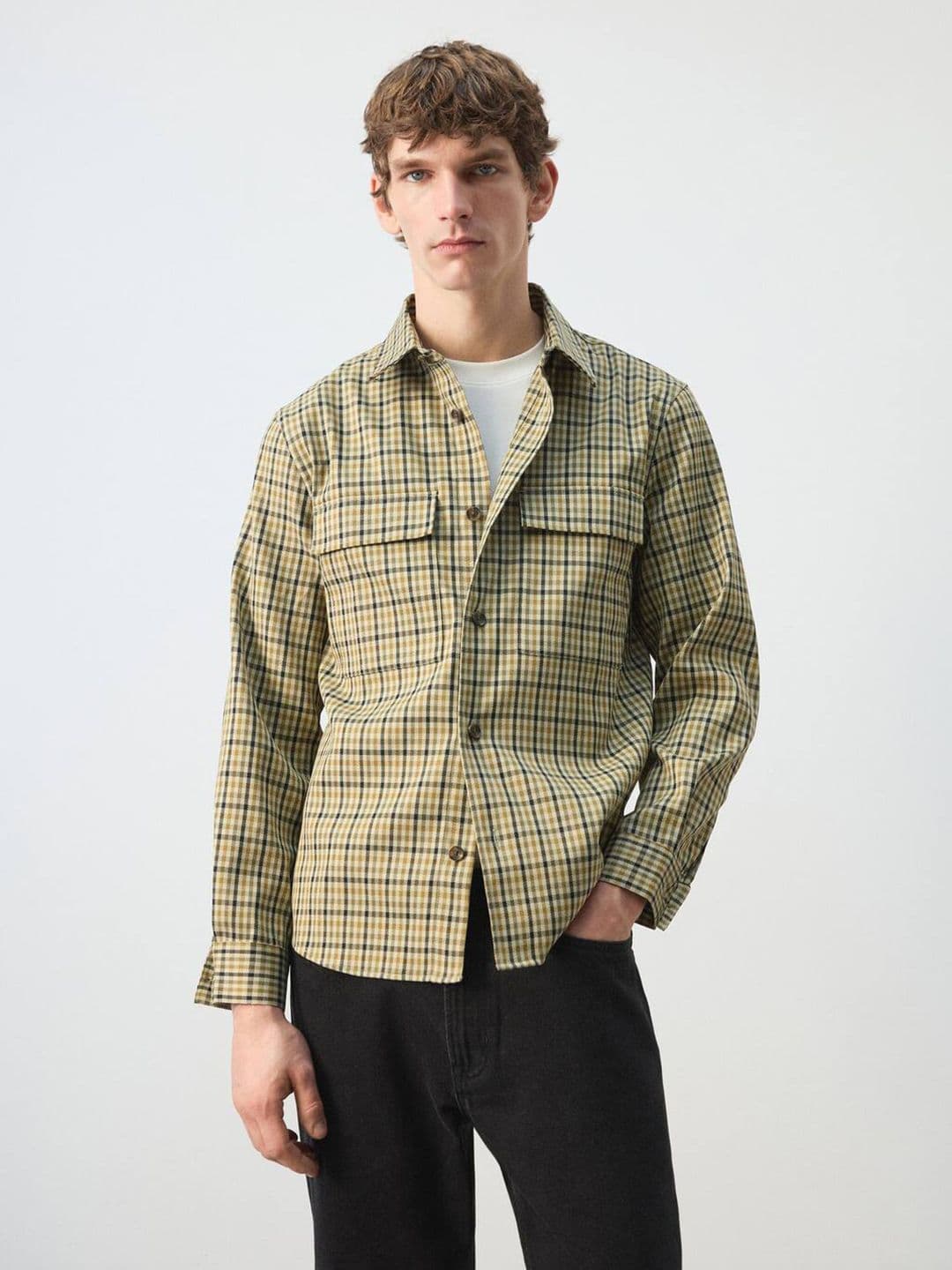 MANGO MAN Checked Tailored Jacket - view 1