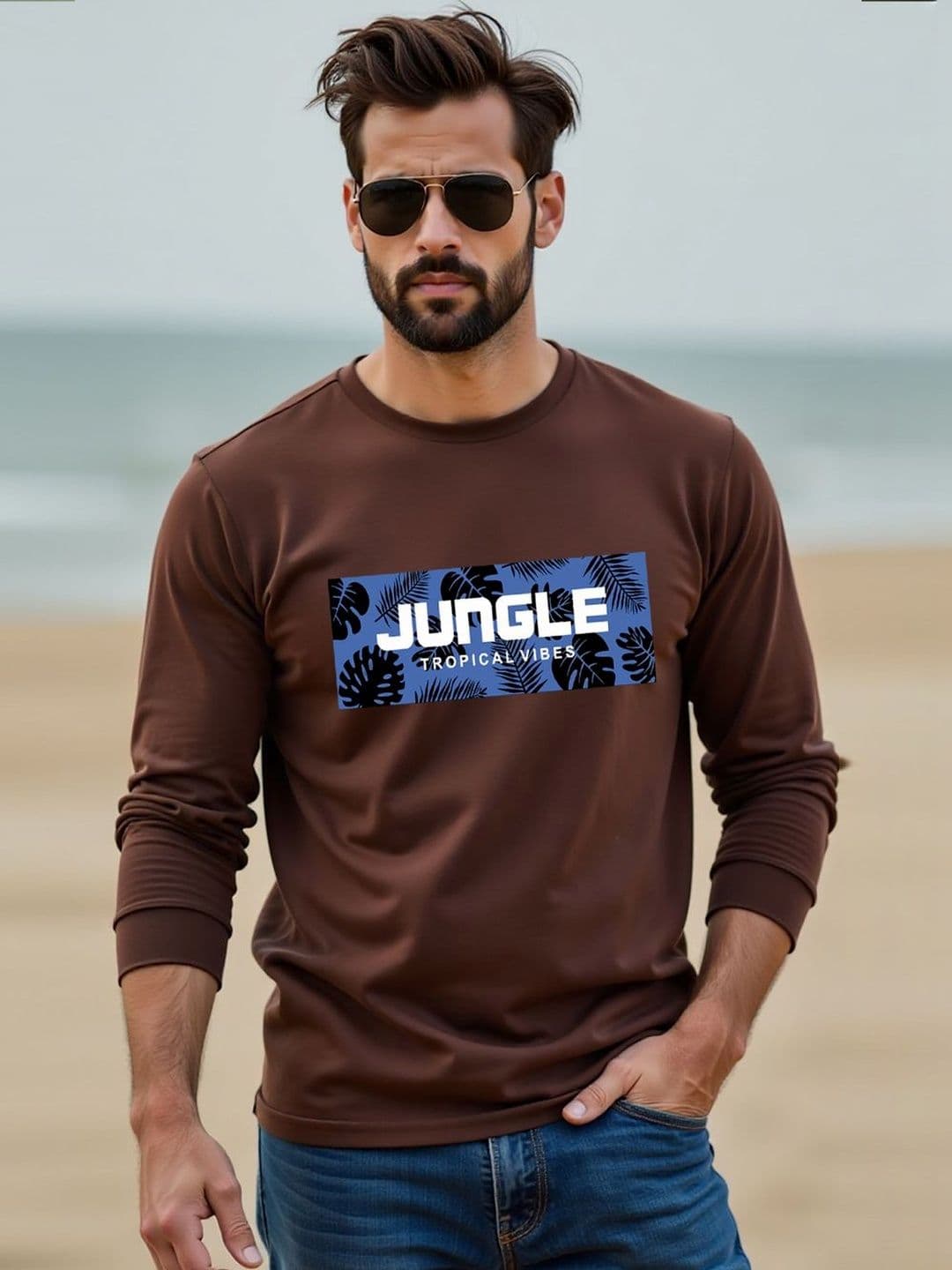 Moda Rapido Men Typography Printed Tropical T-shirt - view 1
