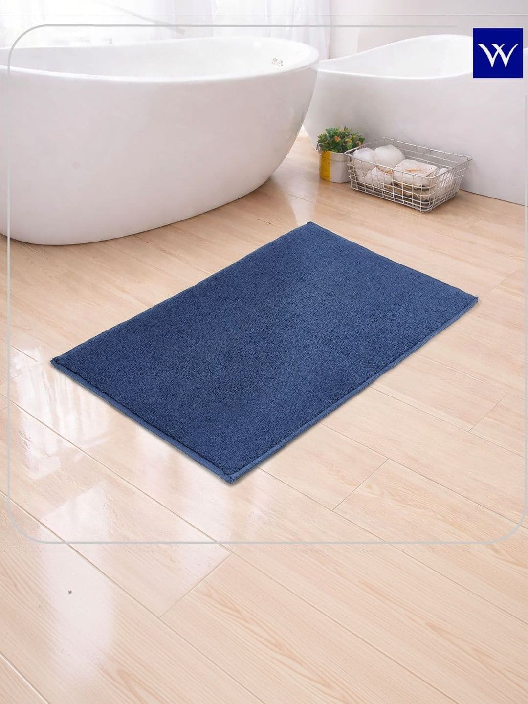 Welspun Blue Anti Skid Bath Mats - view 1