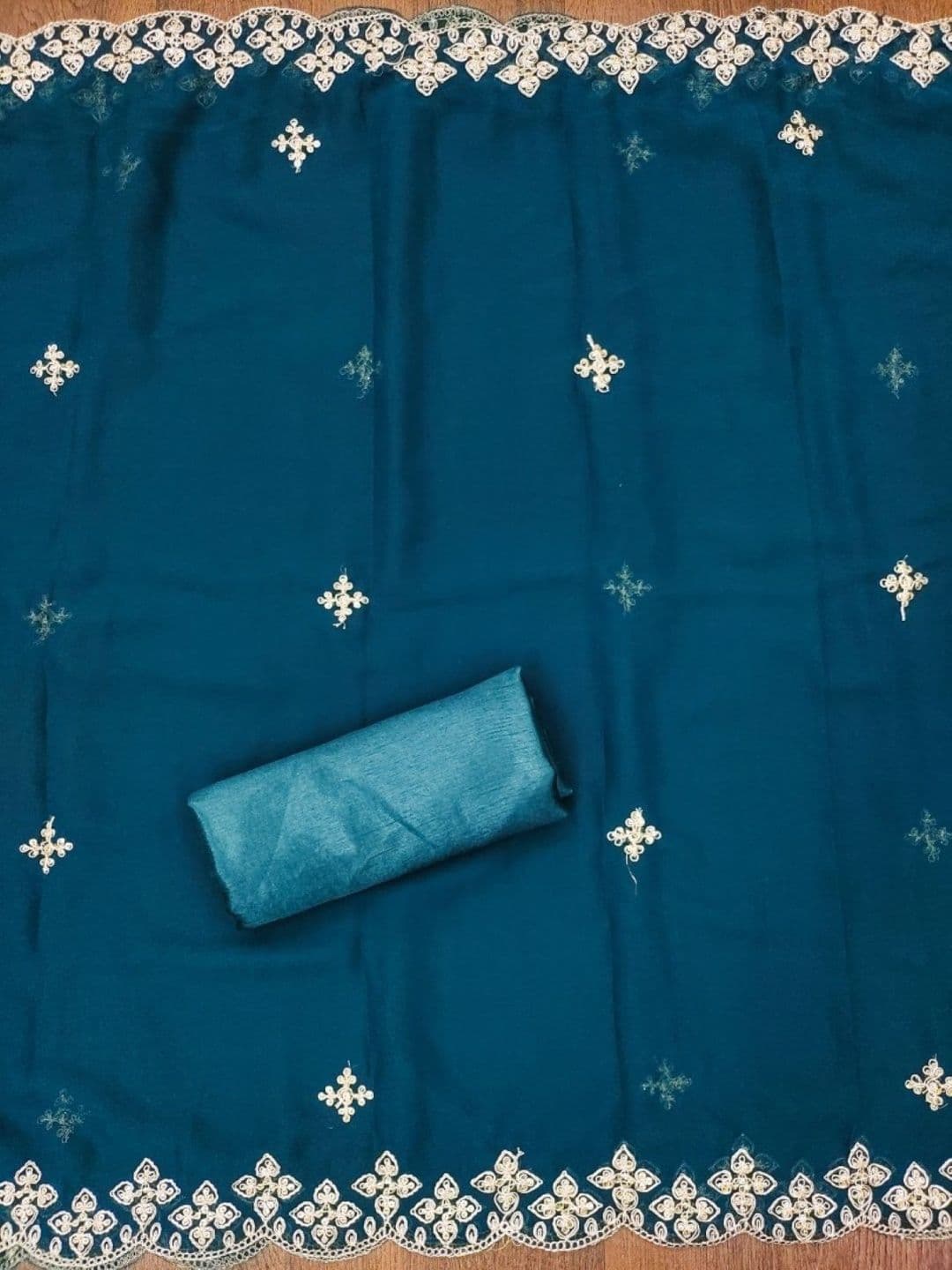 Dhaaga Ghar Embroidered Unstitched Dress Material - view 1