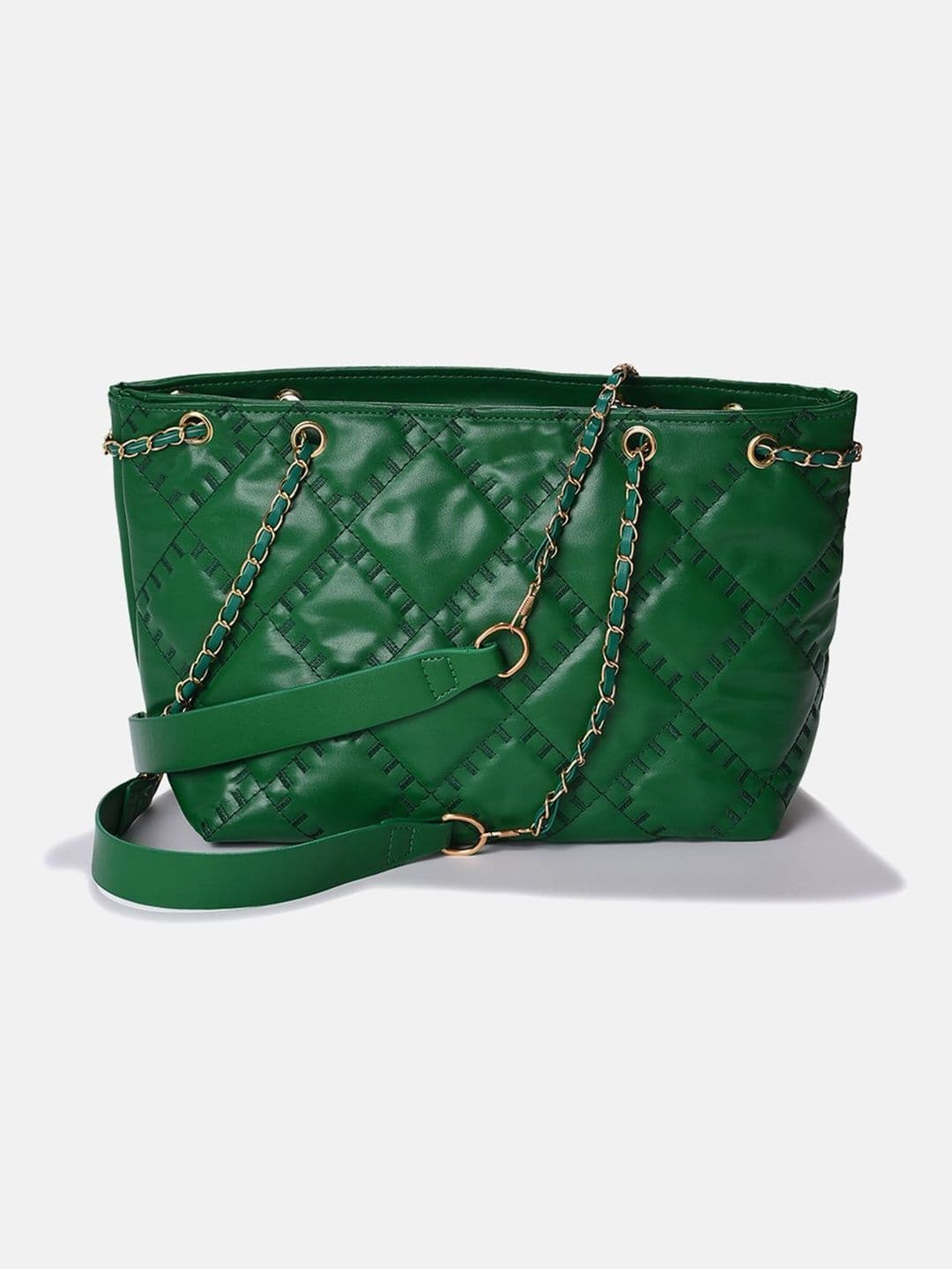 HAUTE SAUCE PU Structured Shoulder Bag with Quilted - view 1