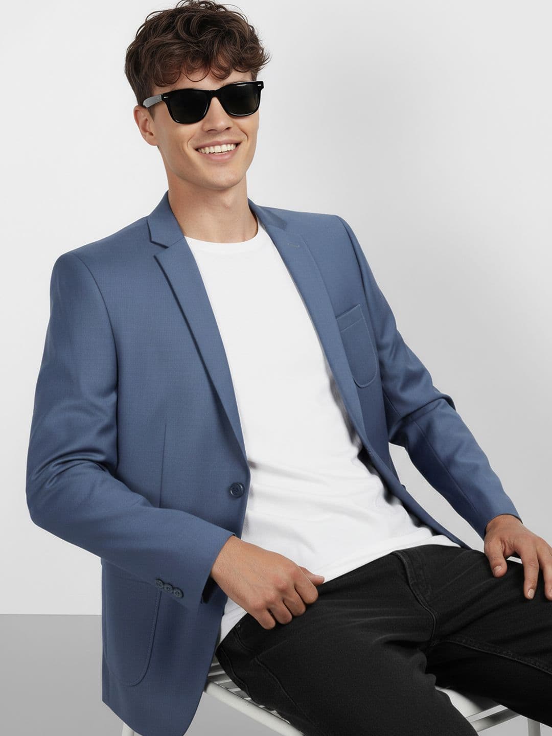 Mast & Harbour Notched Lapel Collar Single-Breasted Blazer - view 1
