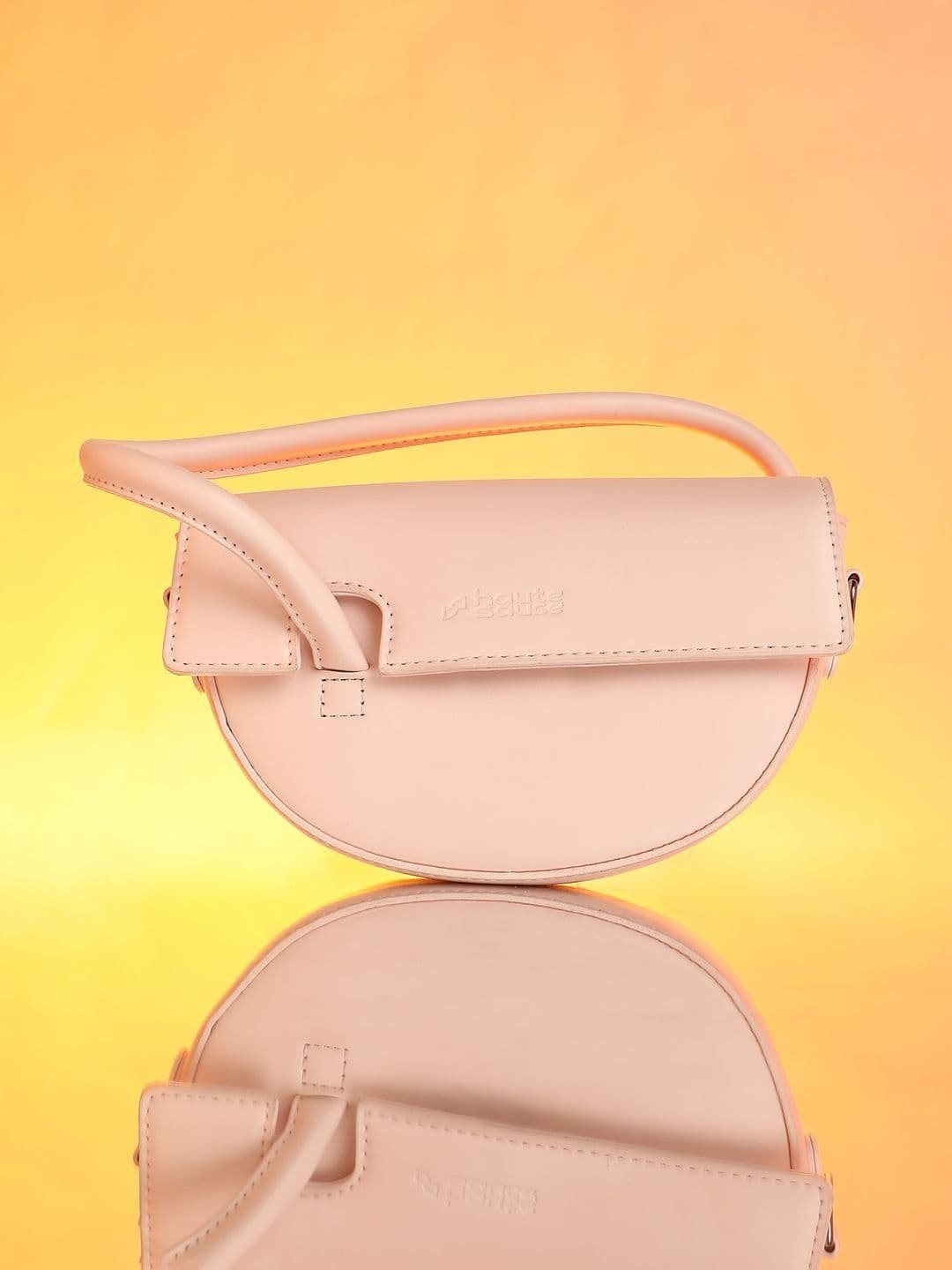 HAUTE SAUCE Leather Half Moon Handheld Bag - view 1